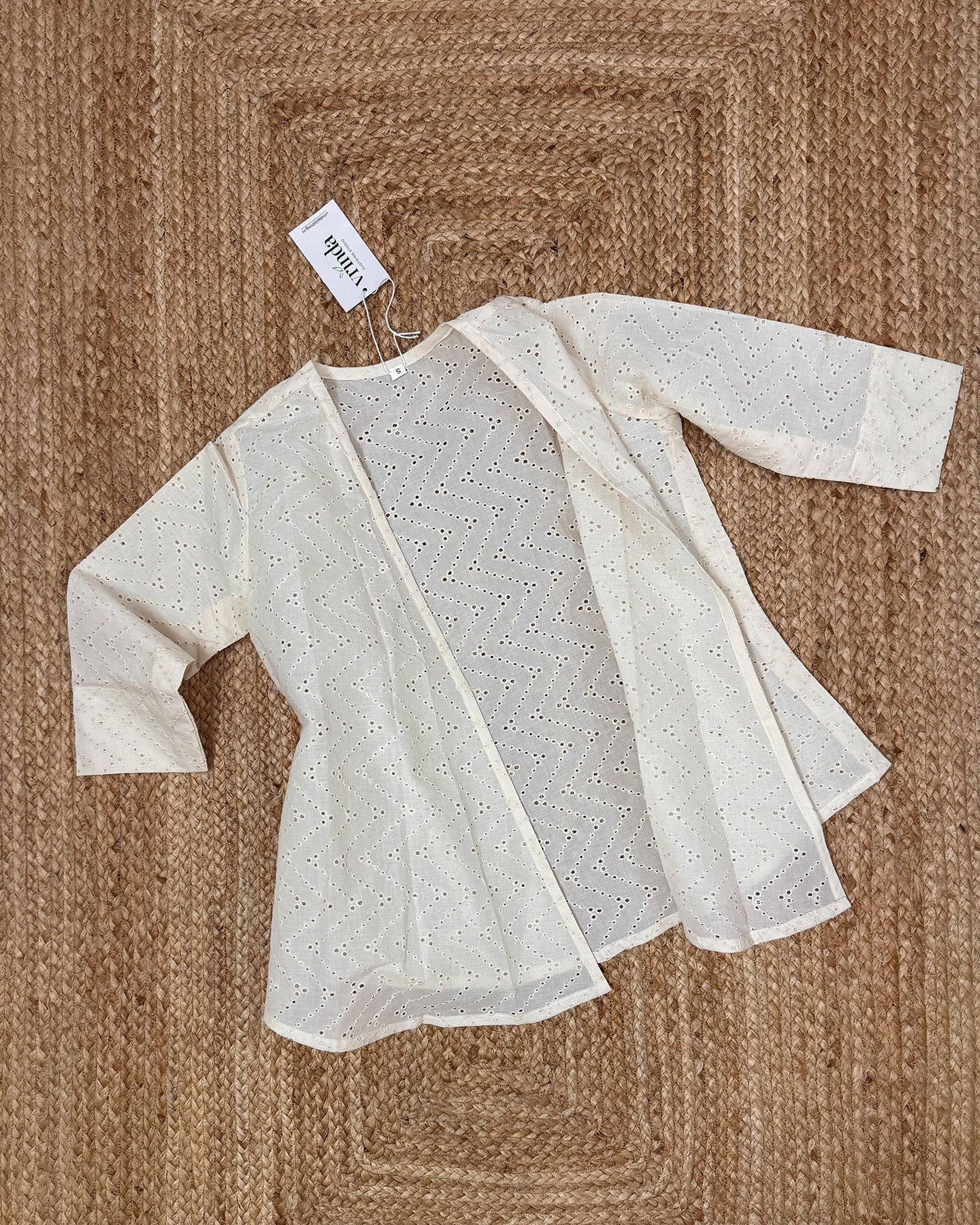 Ivory Chevron Shrug