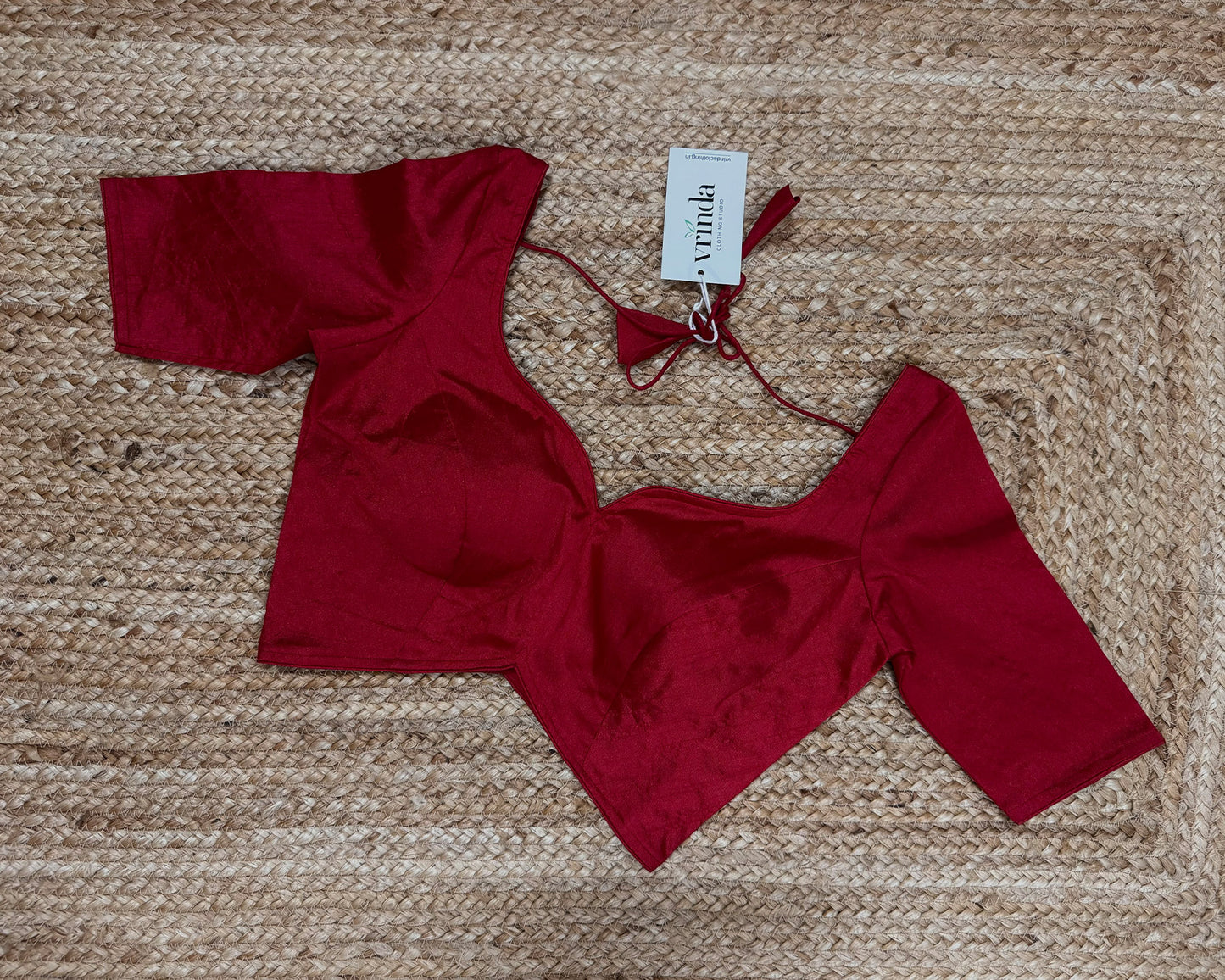 Red Sweetheart Blouse