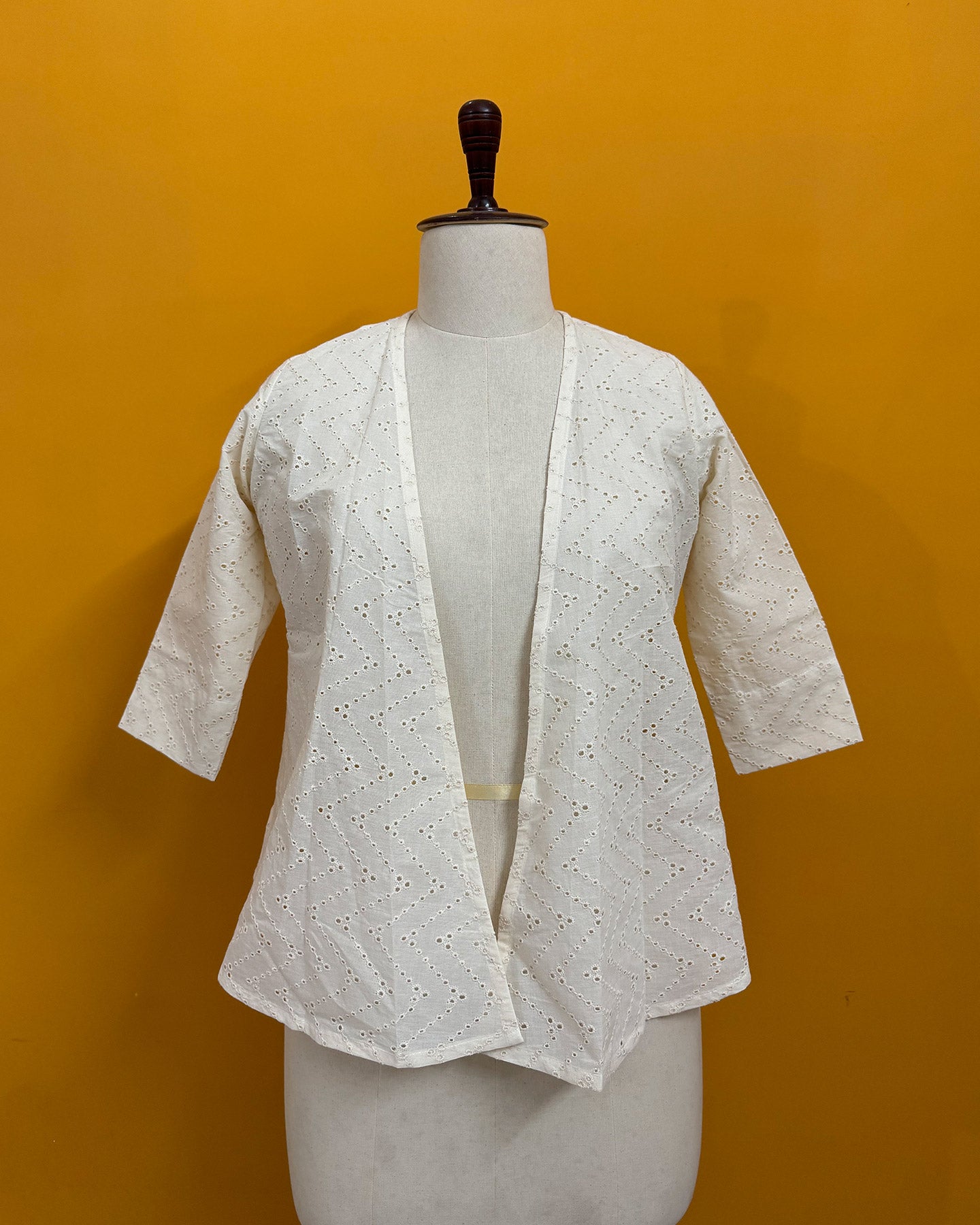 Ivory Chevron Shrug
