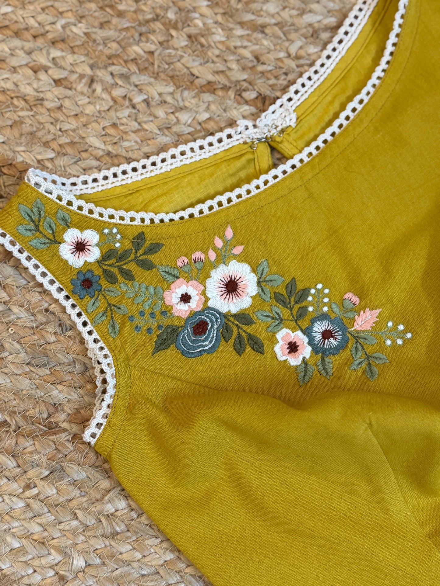 Country fields mustard Blouse