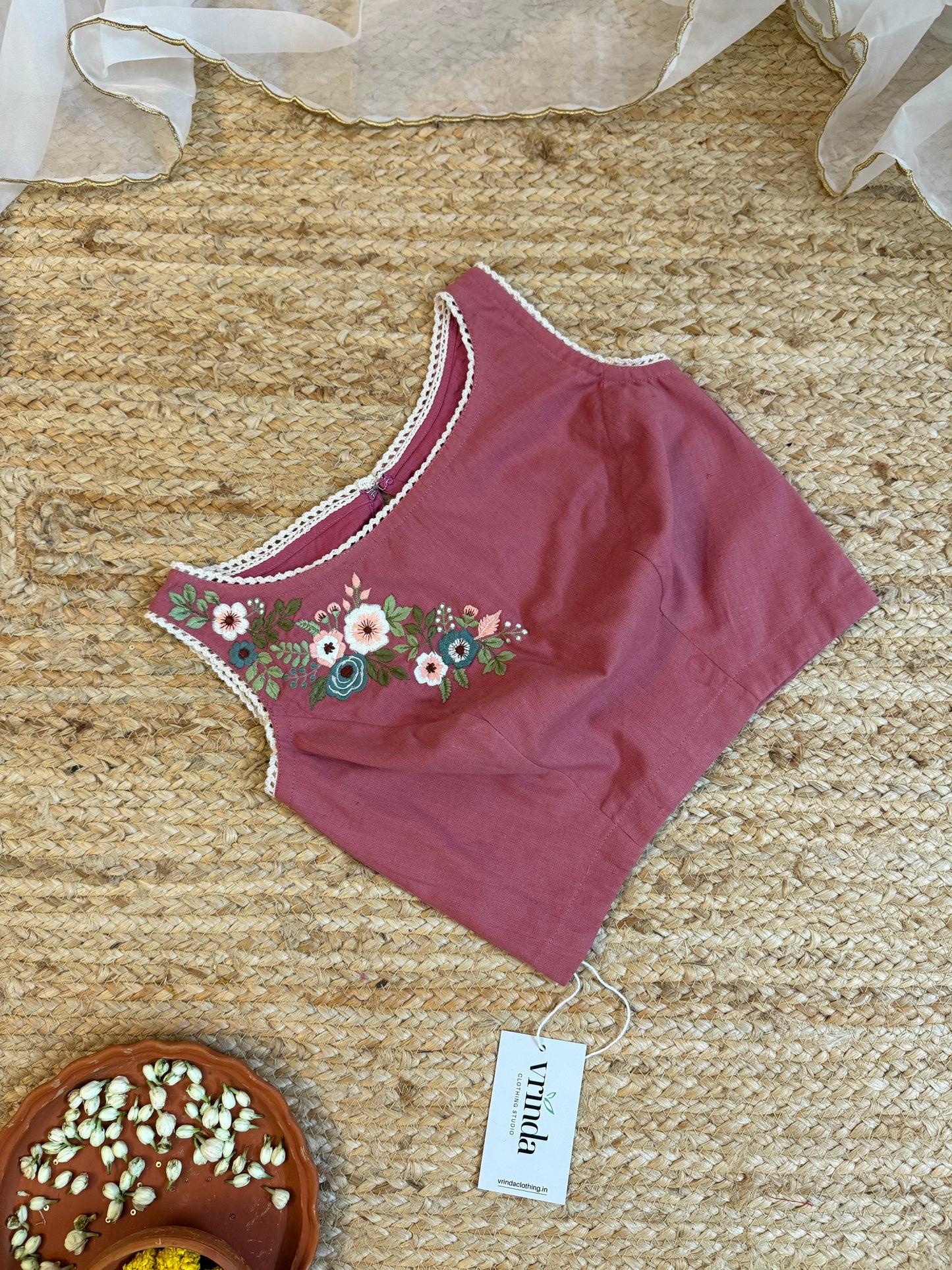 Country fields nude pink Blouse
