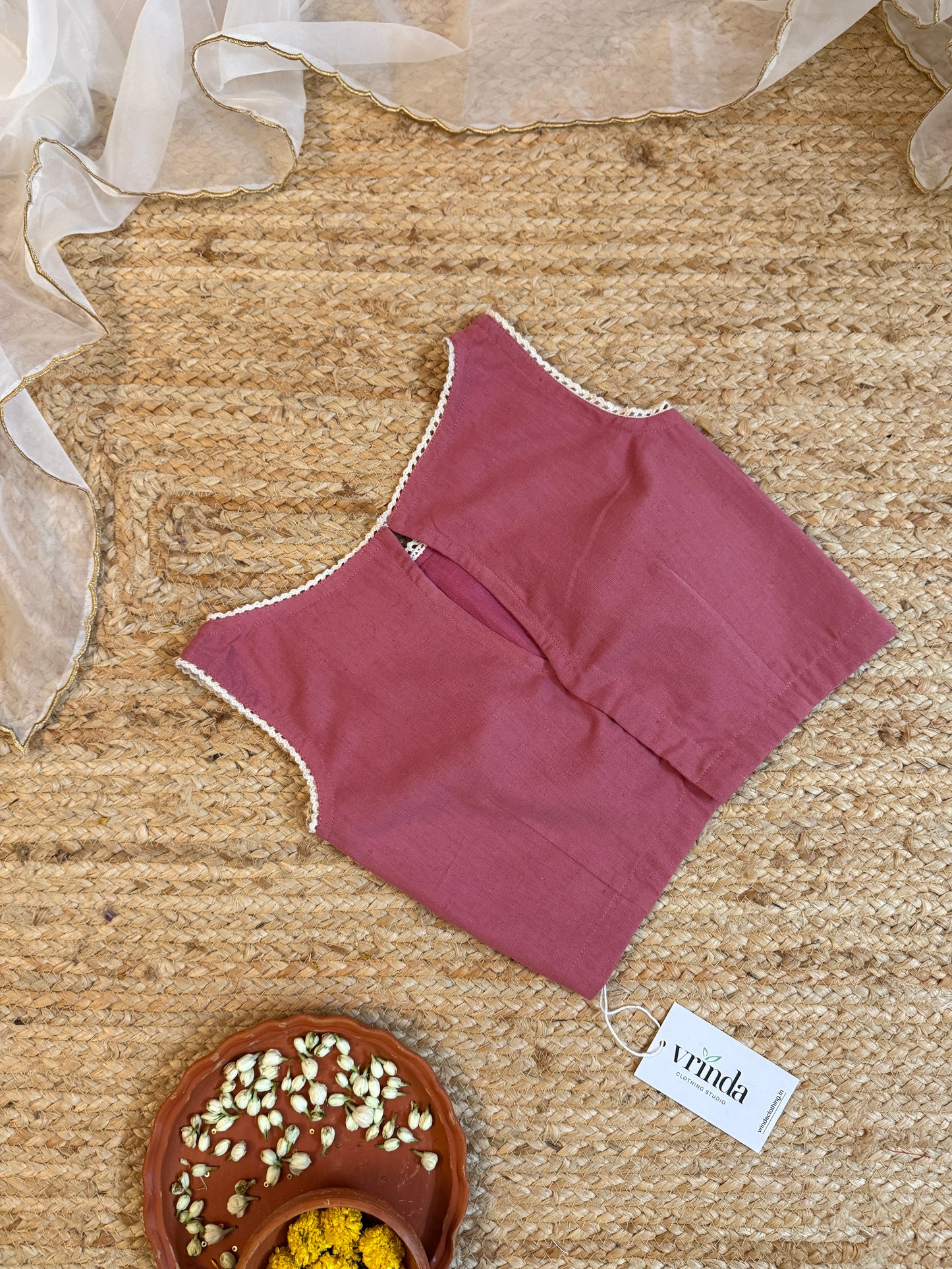 Country fields nude pink Blouse