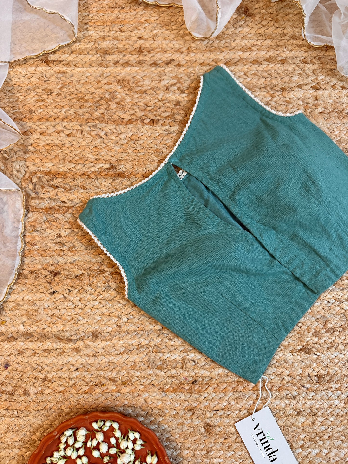 Country fields turquoise Blouse