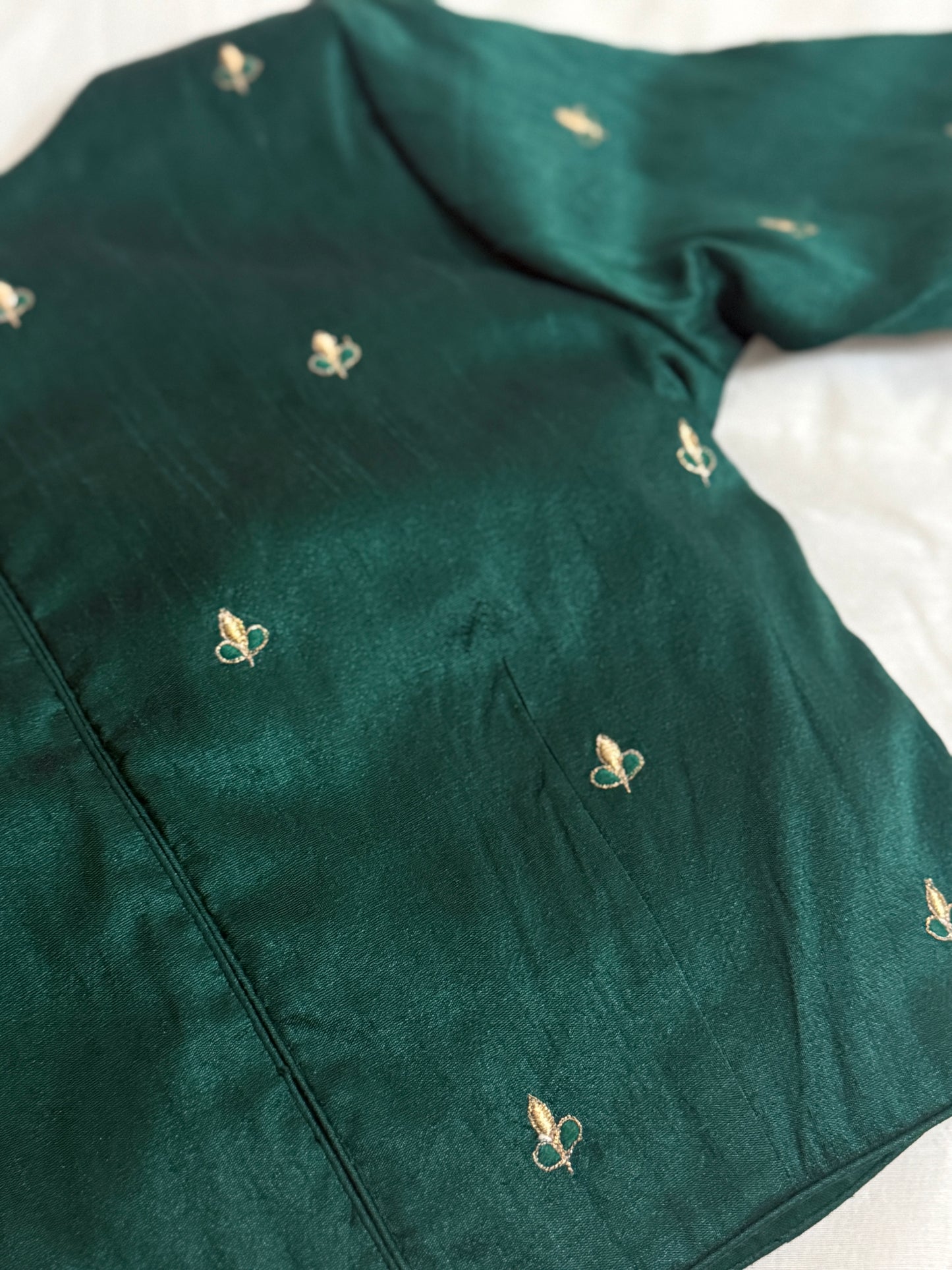 Panash forest green Blouse