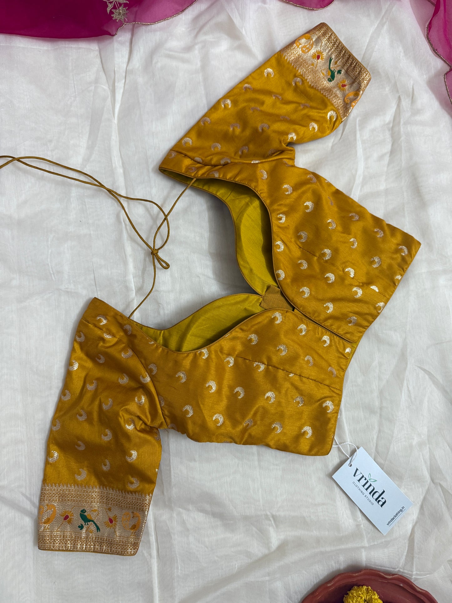 Paithani mustard Blouse