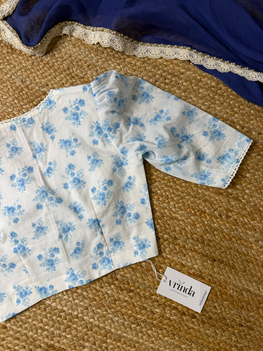 Blue Florin Blouse