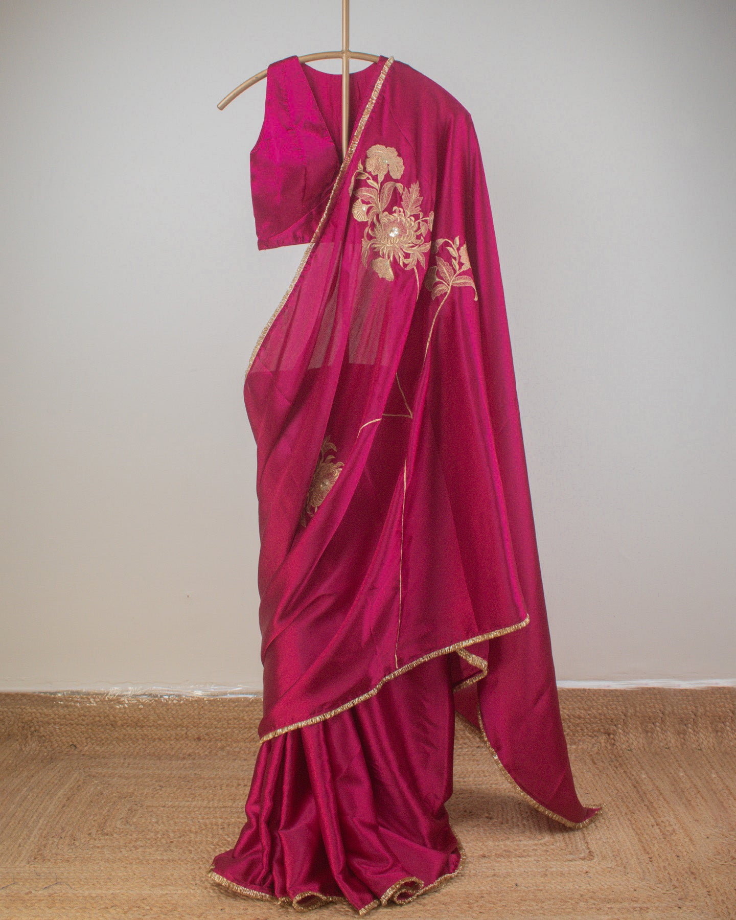 Adrika Ruby Pink Saree