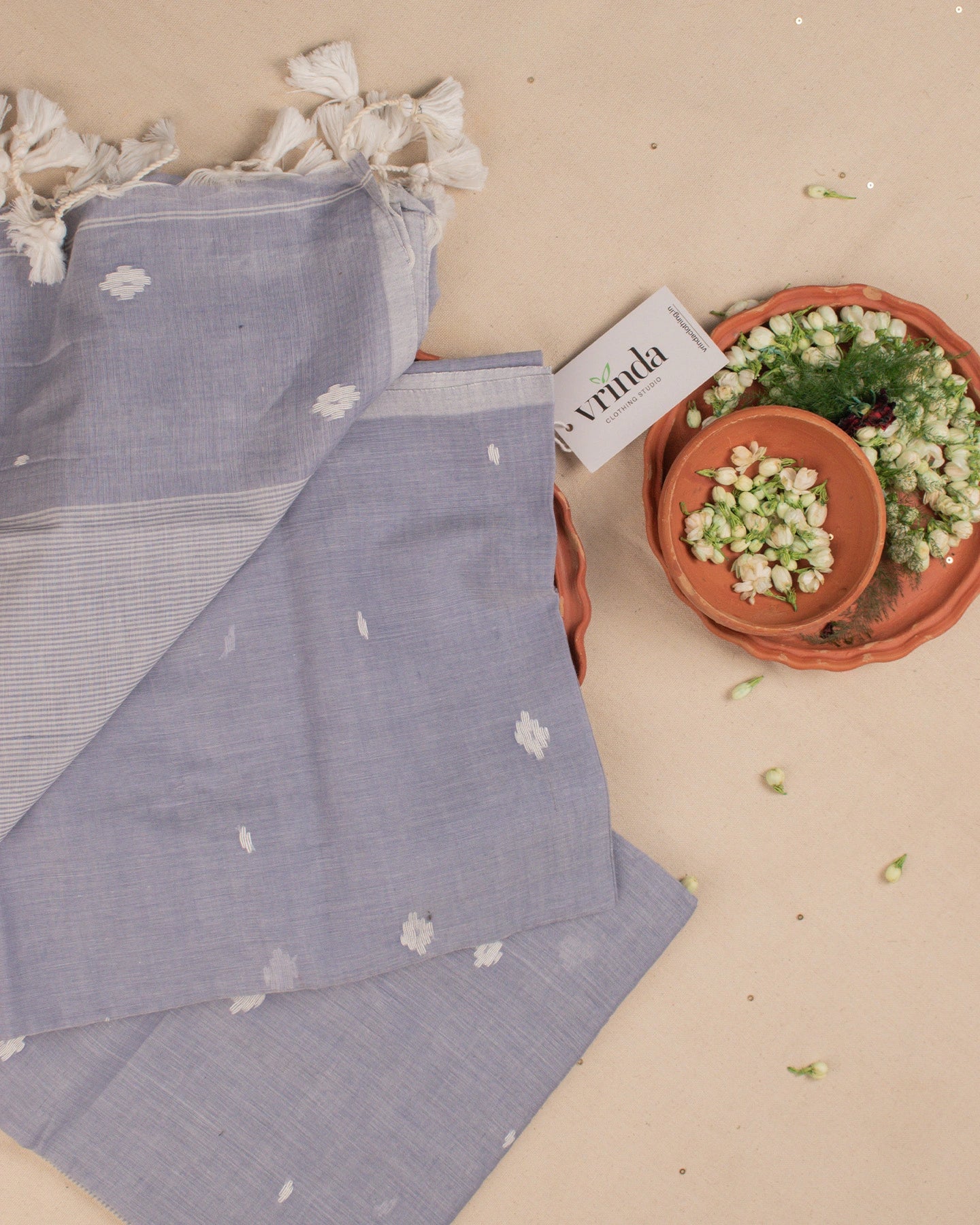 Bristi Ash Grey Saree