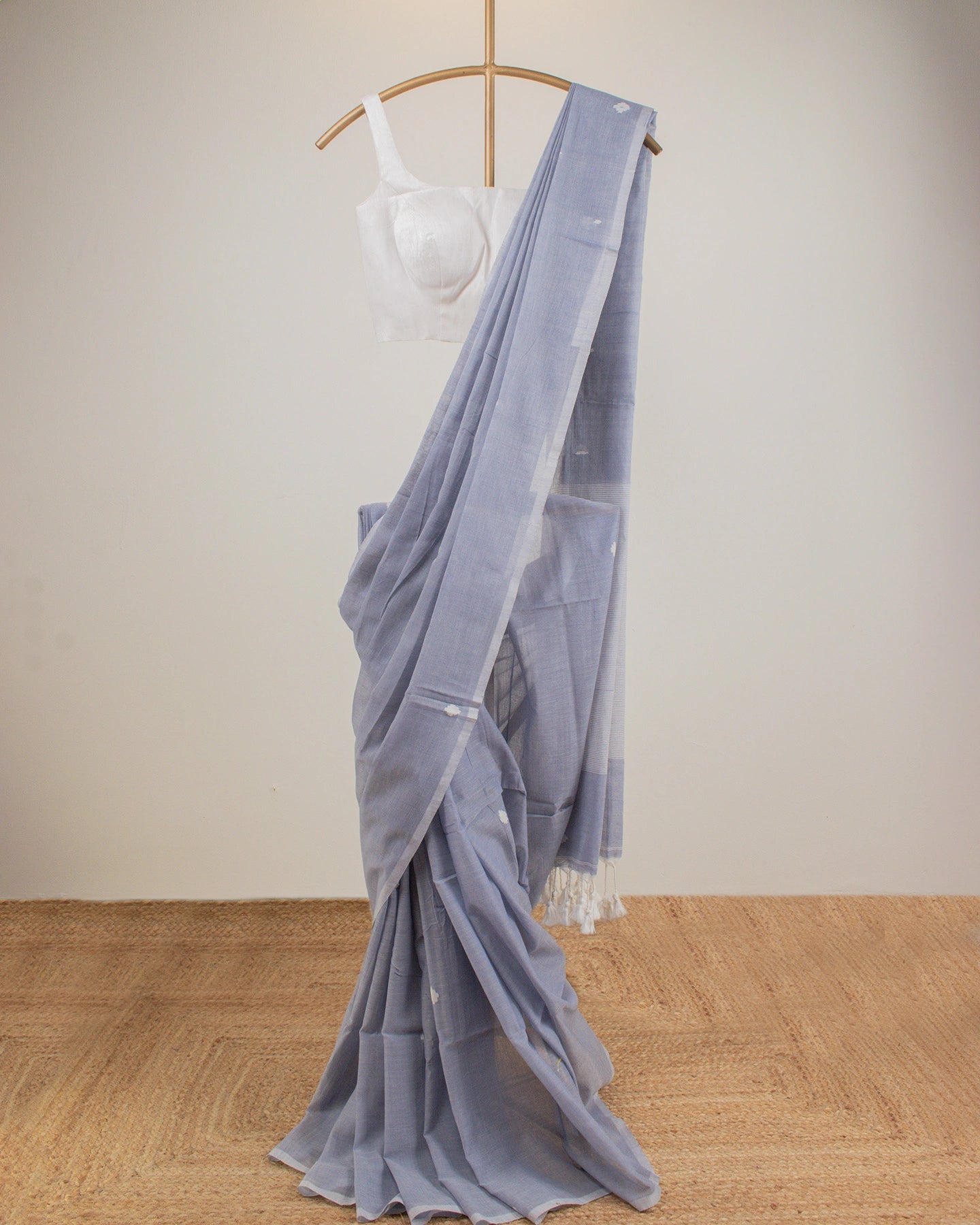 Bristi Ash Grey Saree