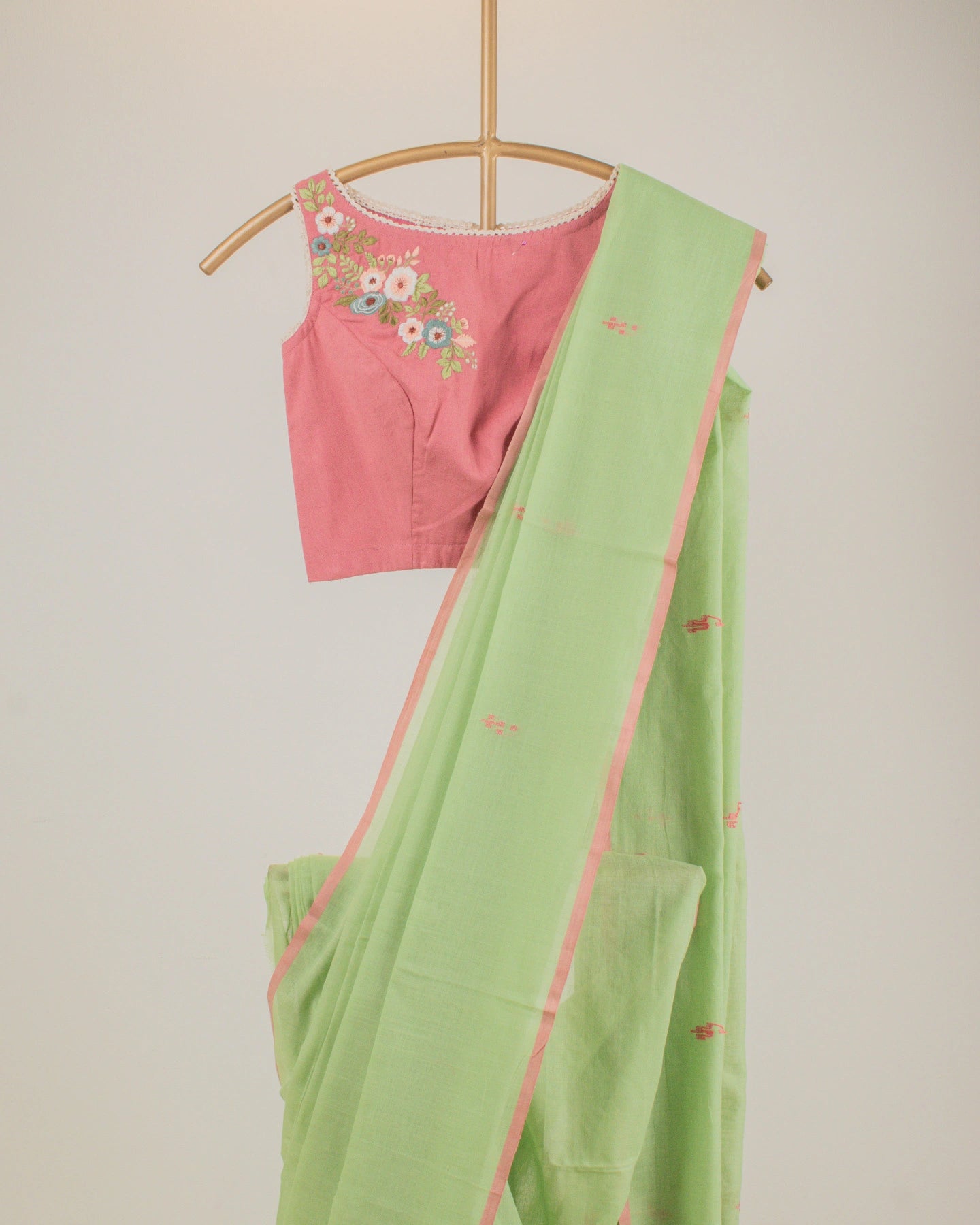 Bristi Pistachio Saree