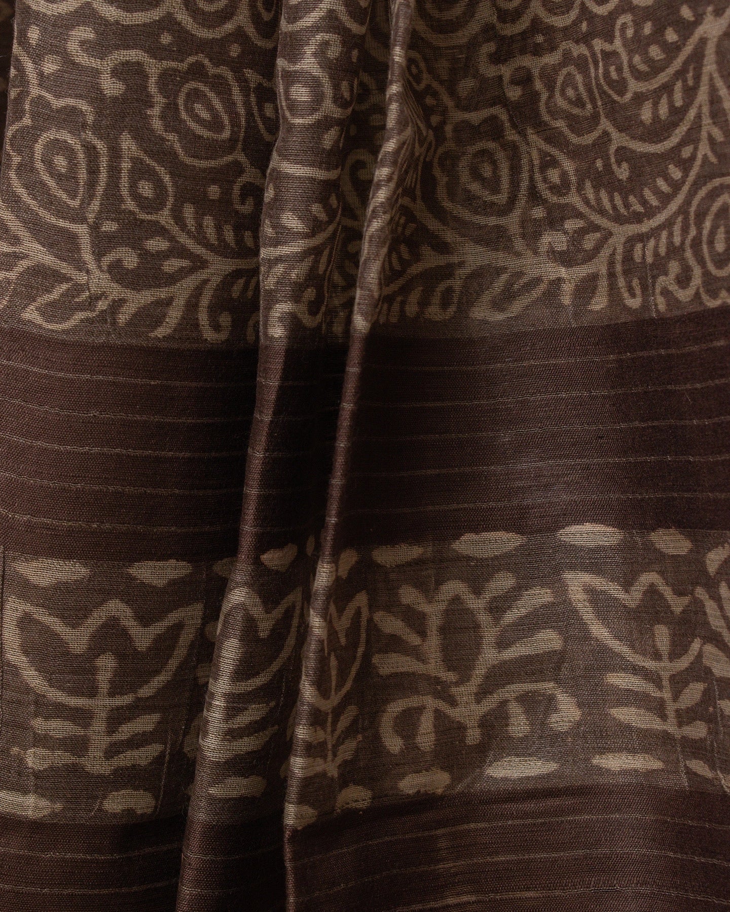 Brown Ghicha Tussar Saree