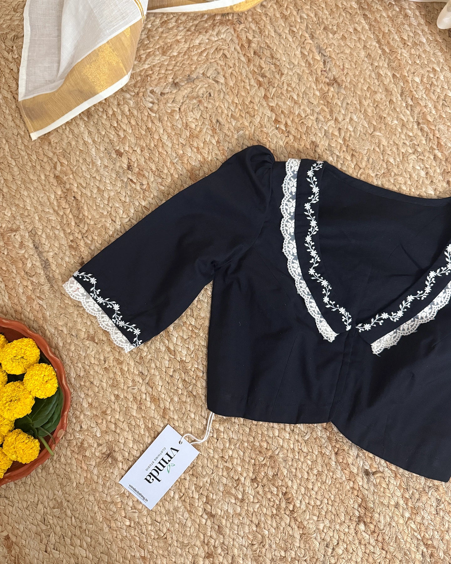 Charulatha Black Blouse