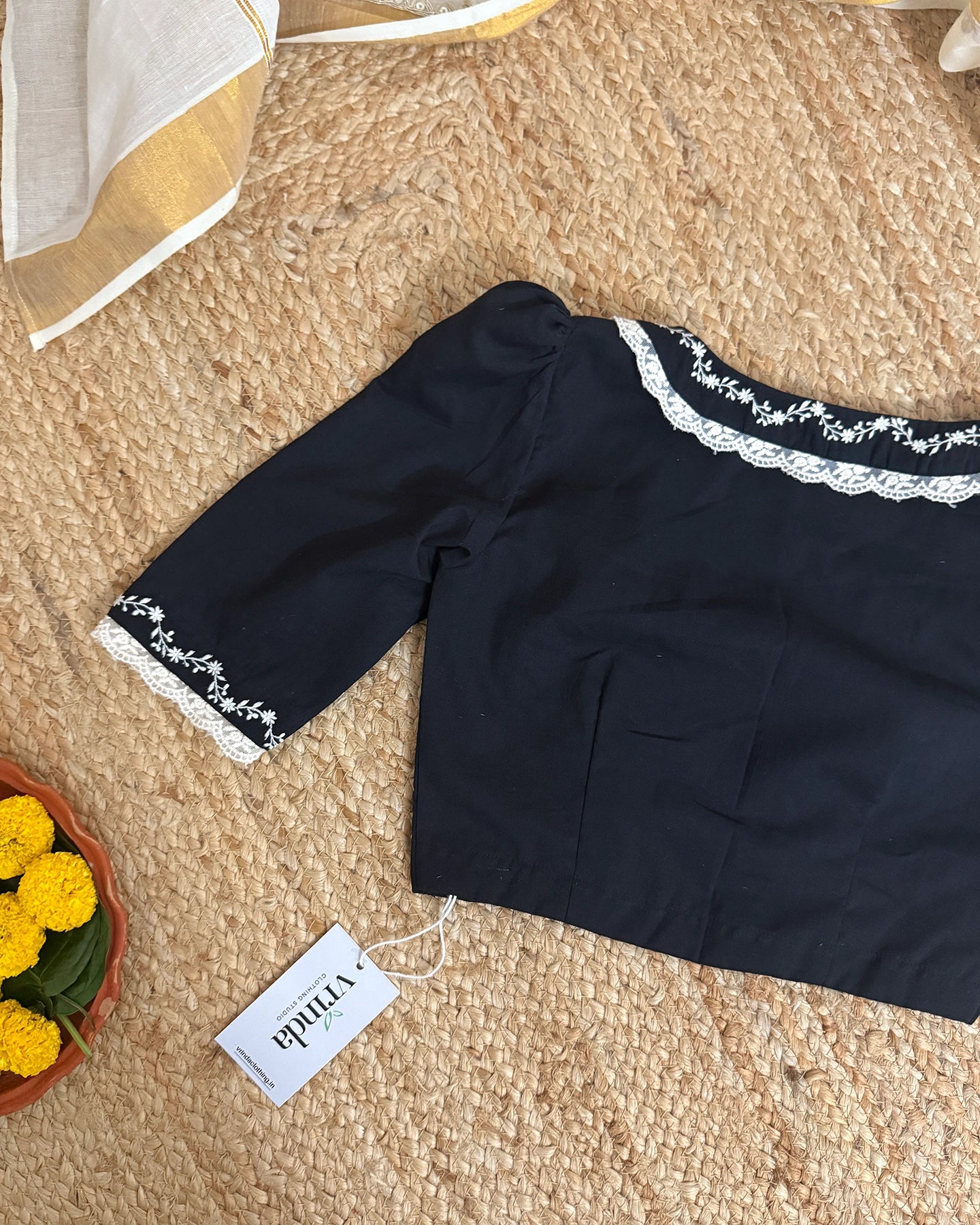 Charulatha Black Blouse