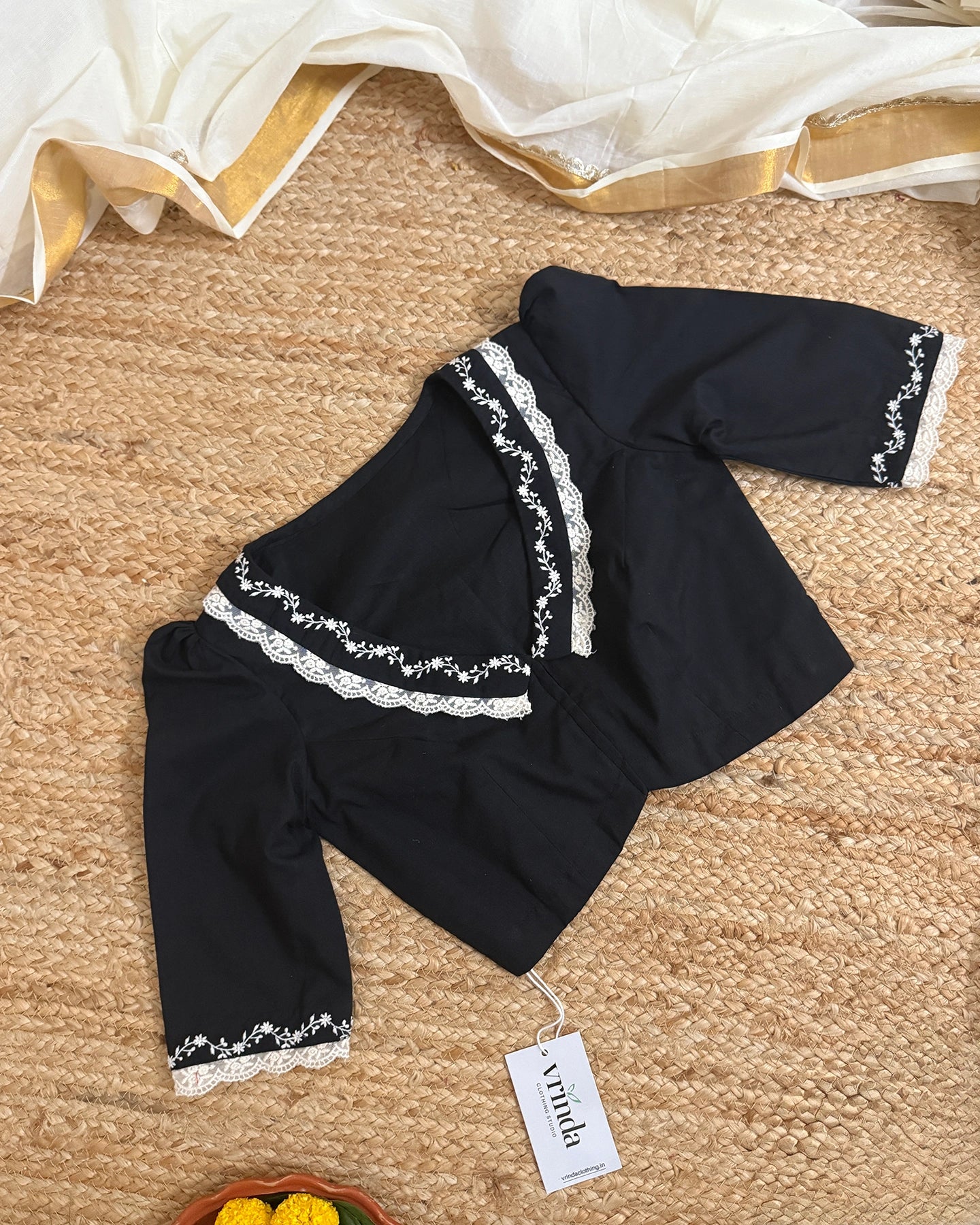Charulatha Black Blouse