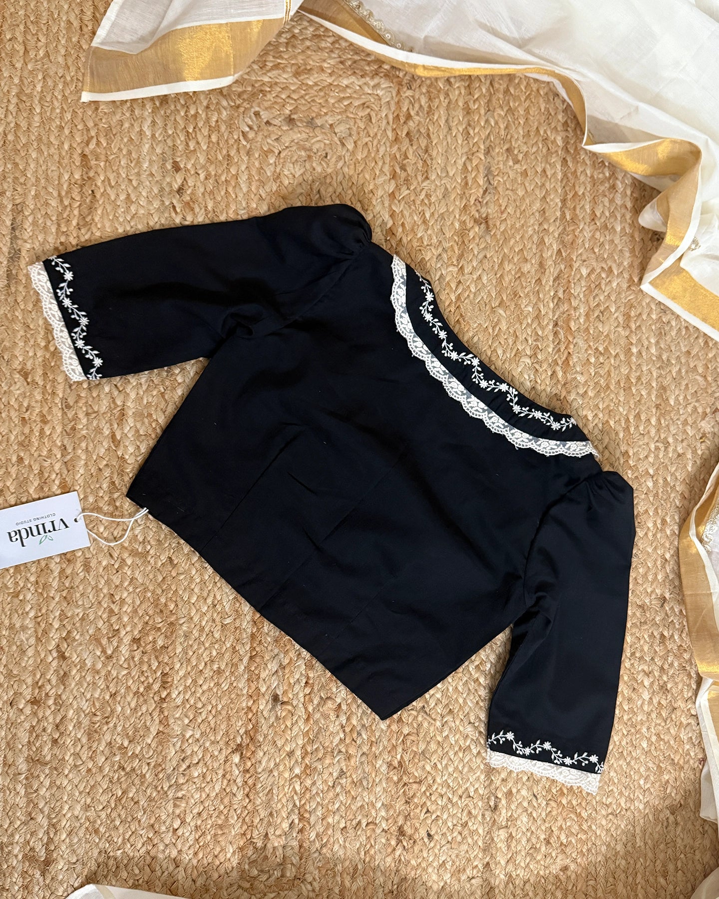 Charulatha Black Blouse
