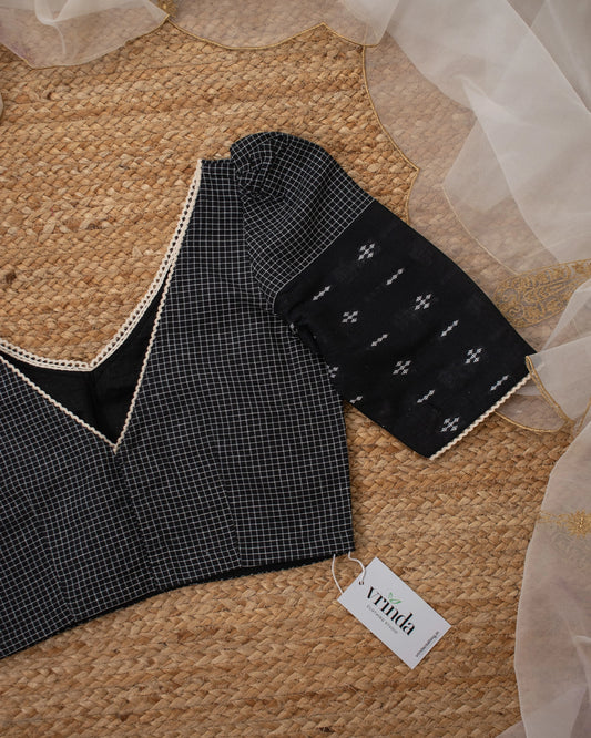 Black Diamond Checks Blouse