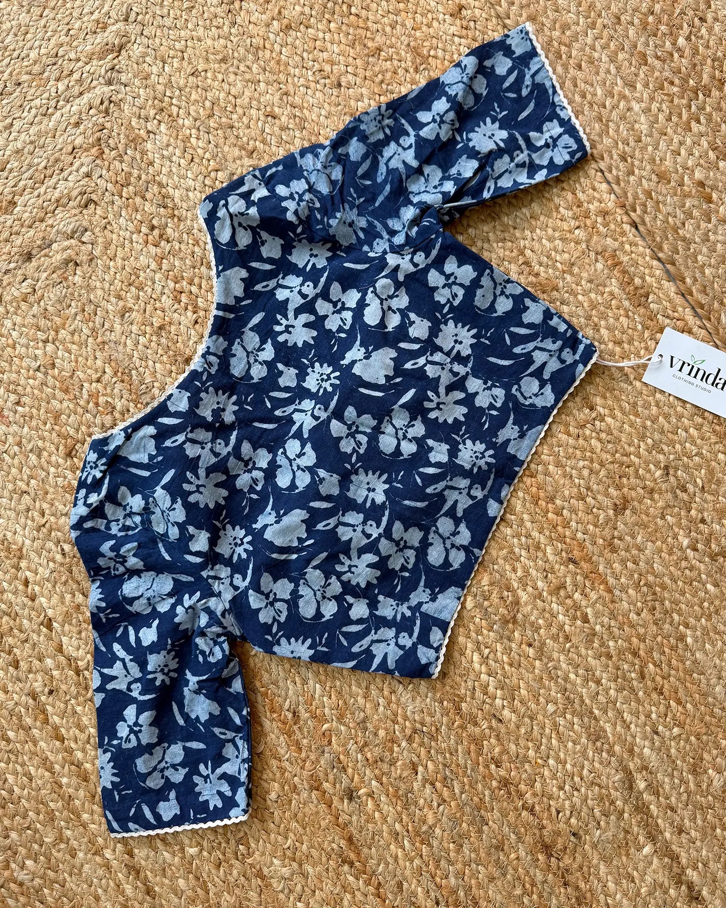 Indigo Flora Blouse