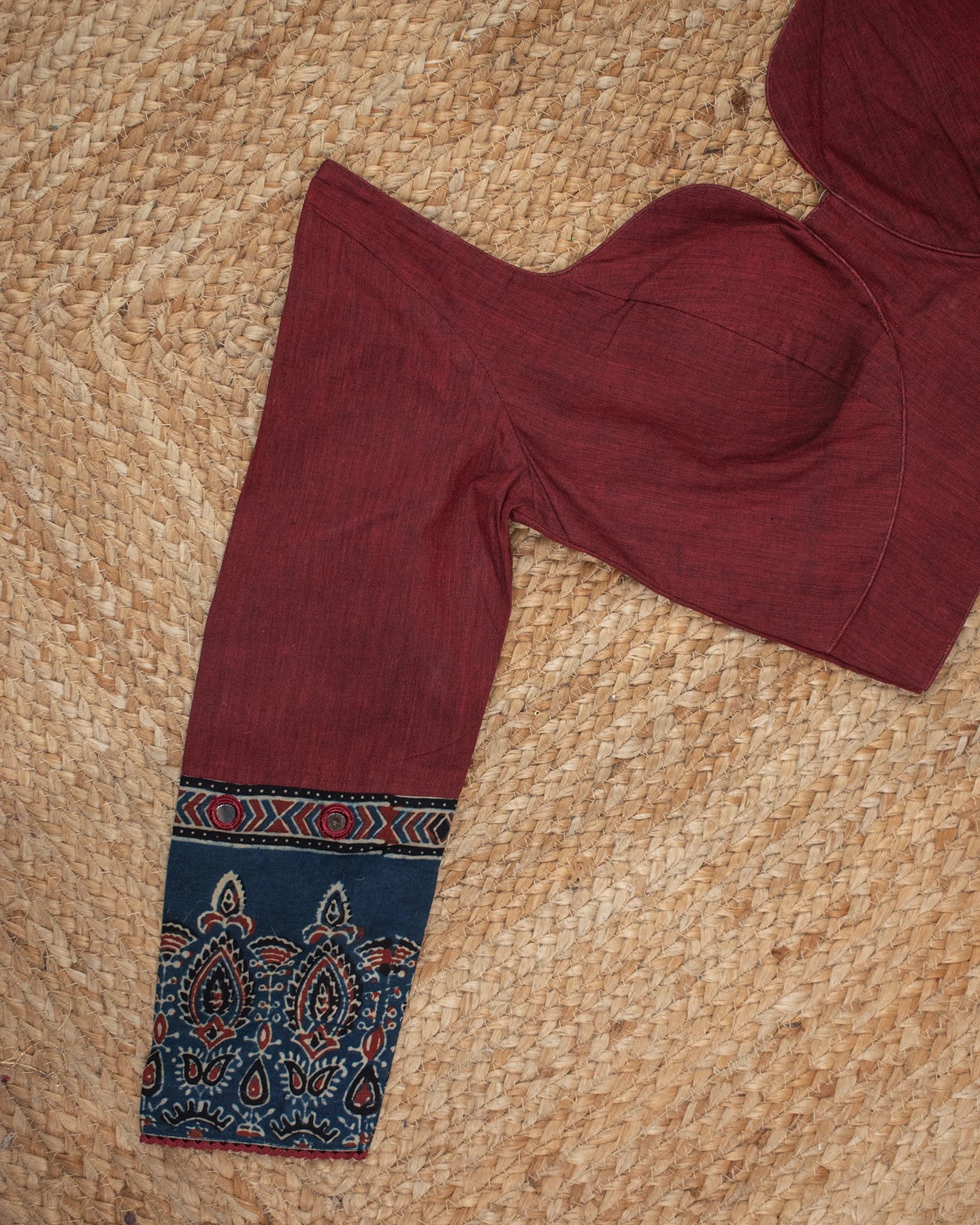 Gargi Maroon Blouse