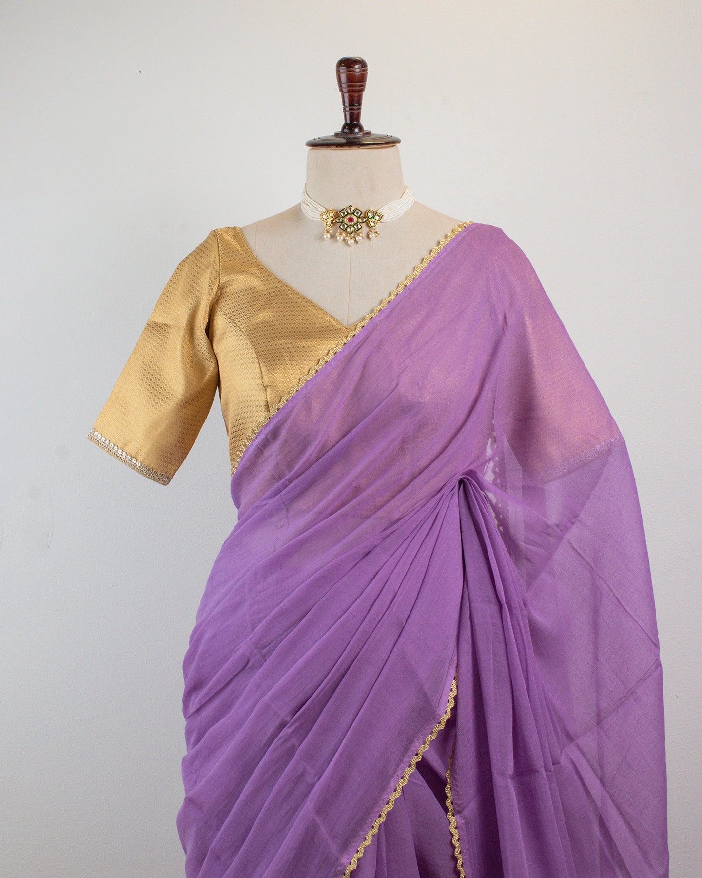 Gold's Lavender Saree