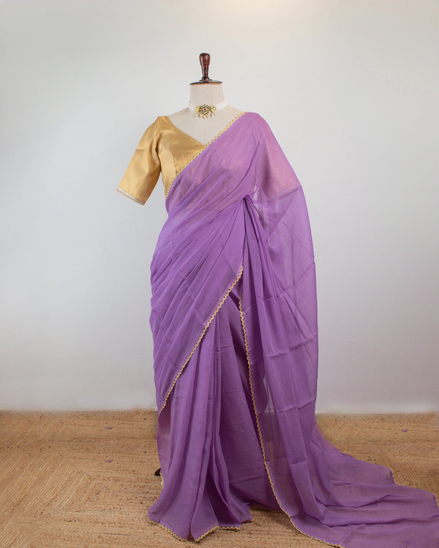 Gold's Lavender Saree