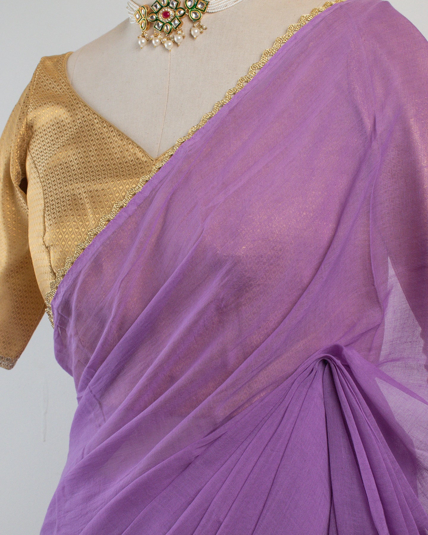 Gold's Lavender Saree