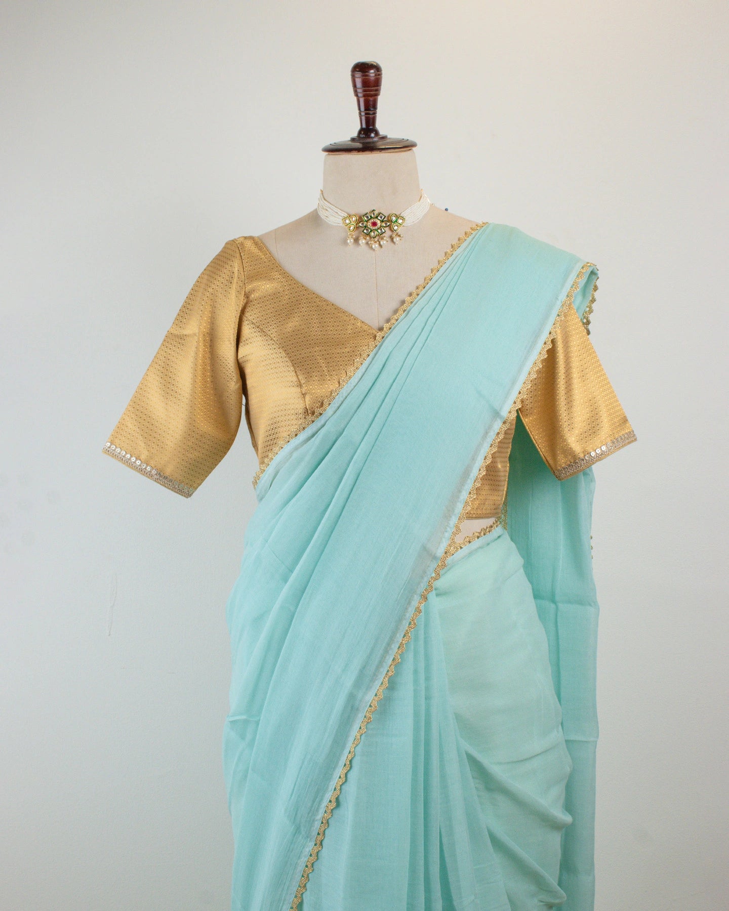 Gold's Sky Saree