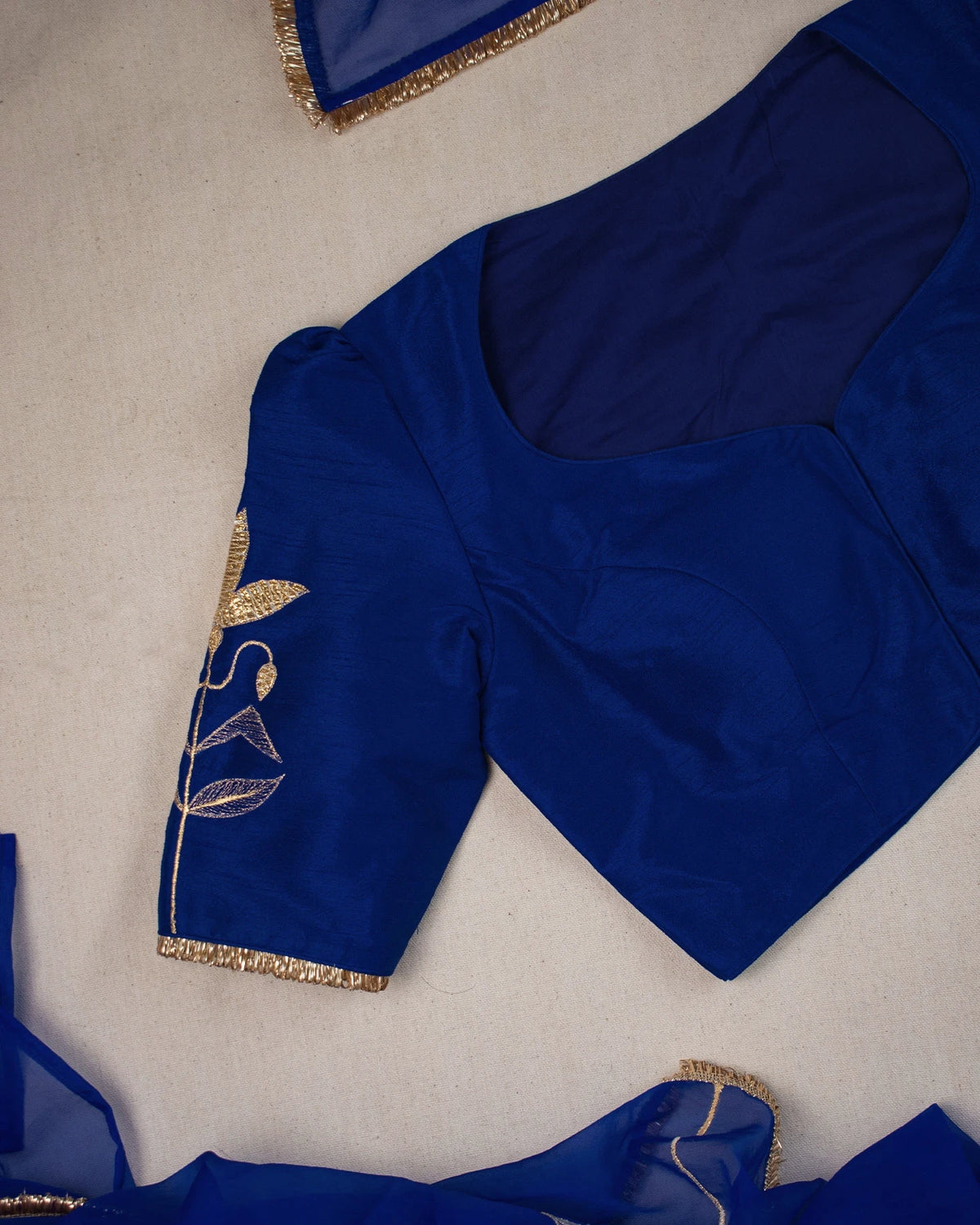 Gota Padma Neela Blouse