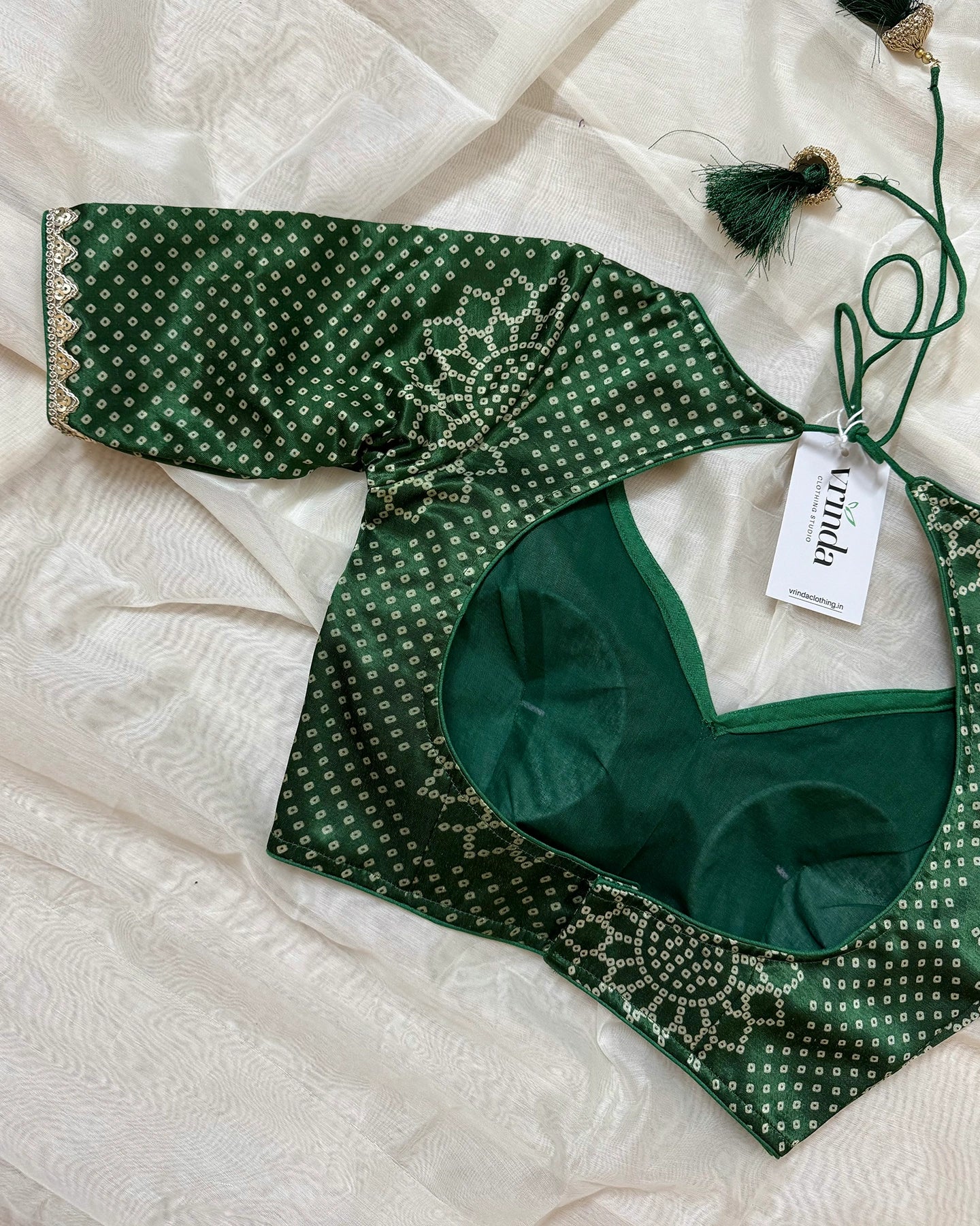 Hara bandhej Blouse