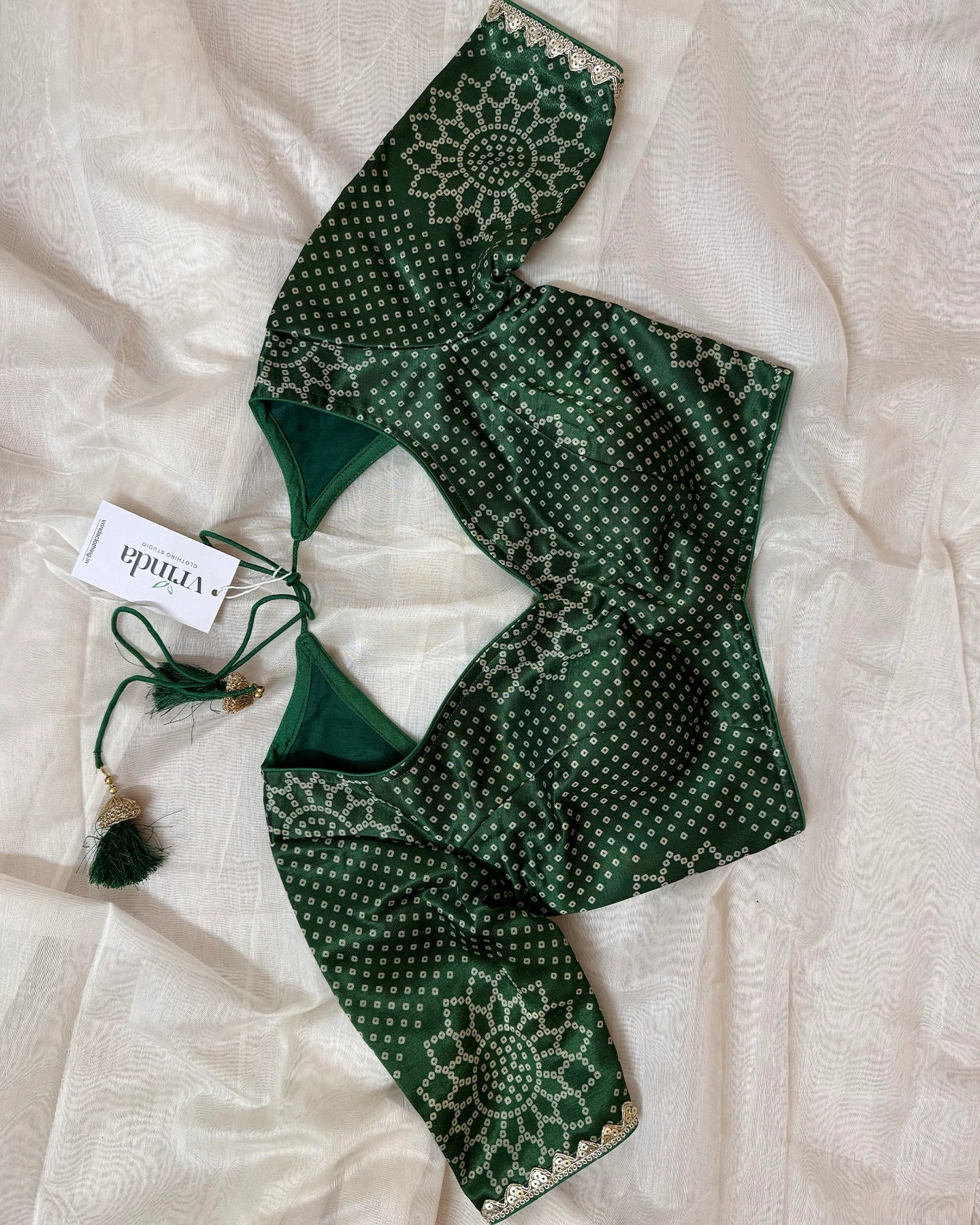 Hara bandhej Blouse