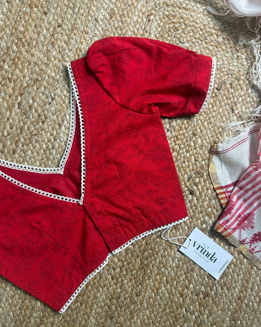 Hibiscus Puff Blouse