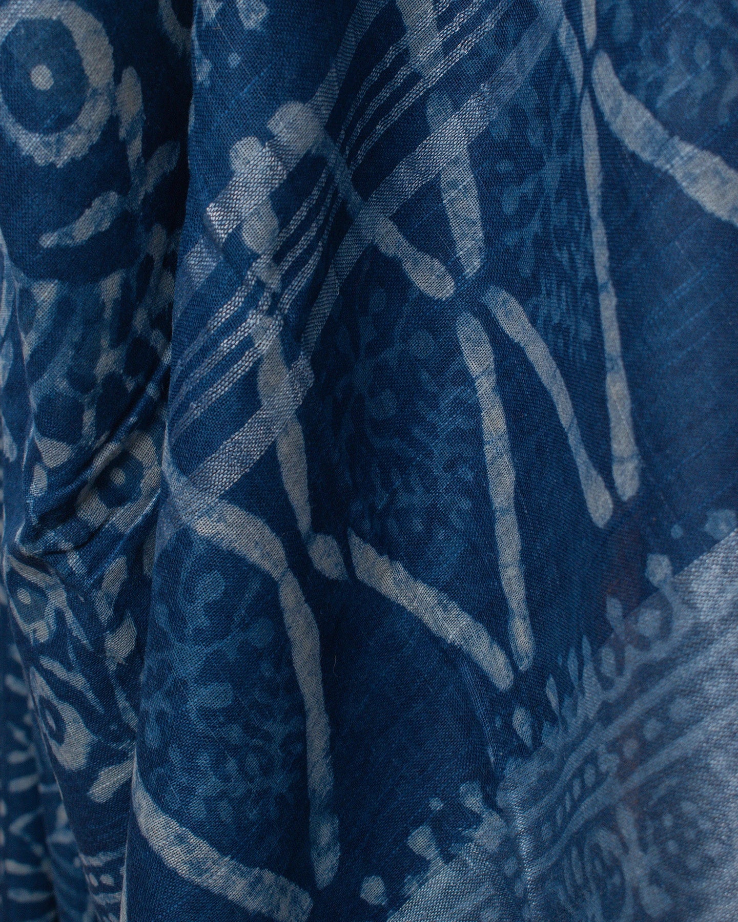 Indigo Jaal Linen Saree