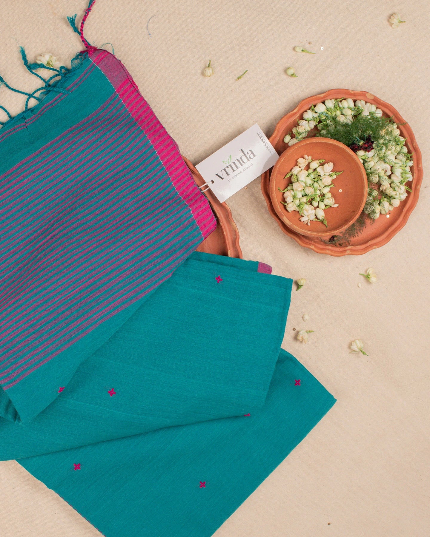 Jamini Teal Saree