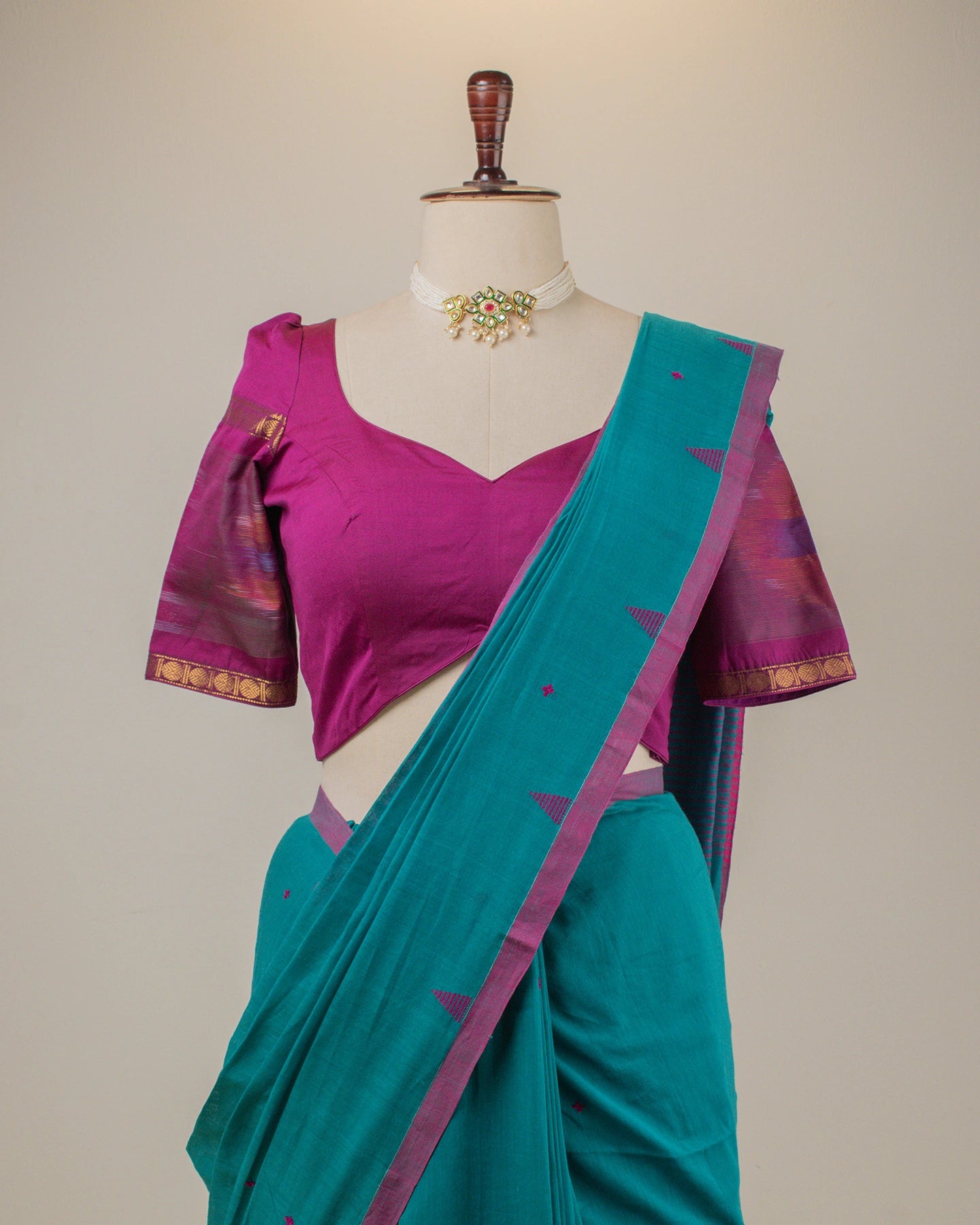 Jamini Teal Saree
