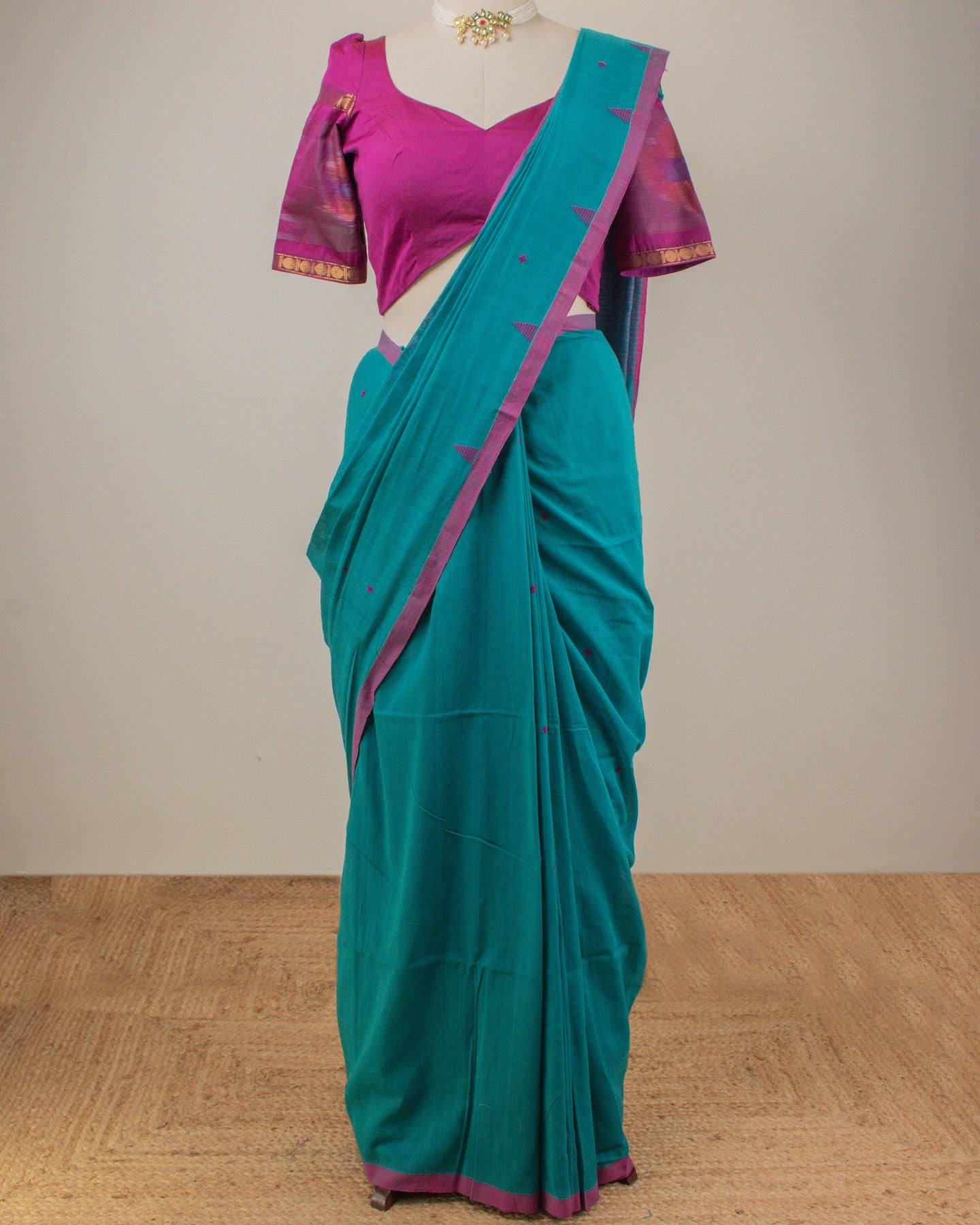 Jamini Teal Saree