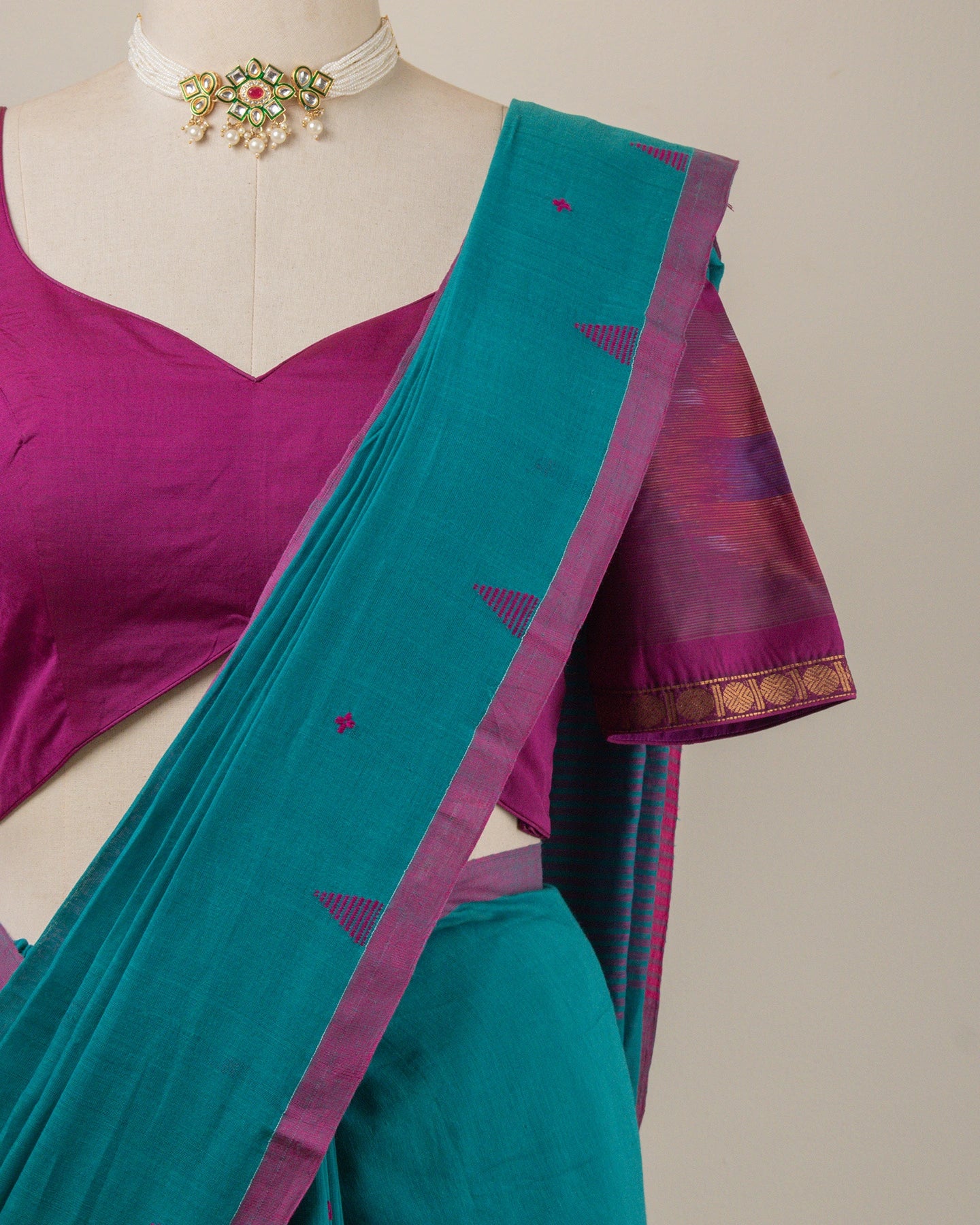 Jamini Teal Saree