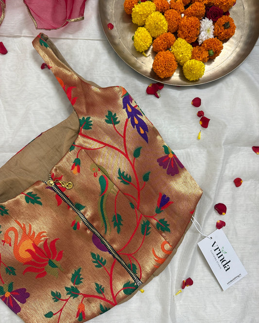 Laal Paithani Corset