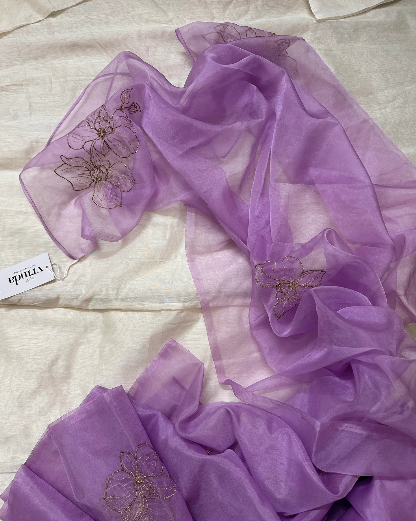 Lavender Blush Saree