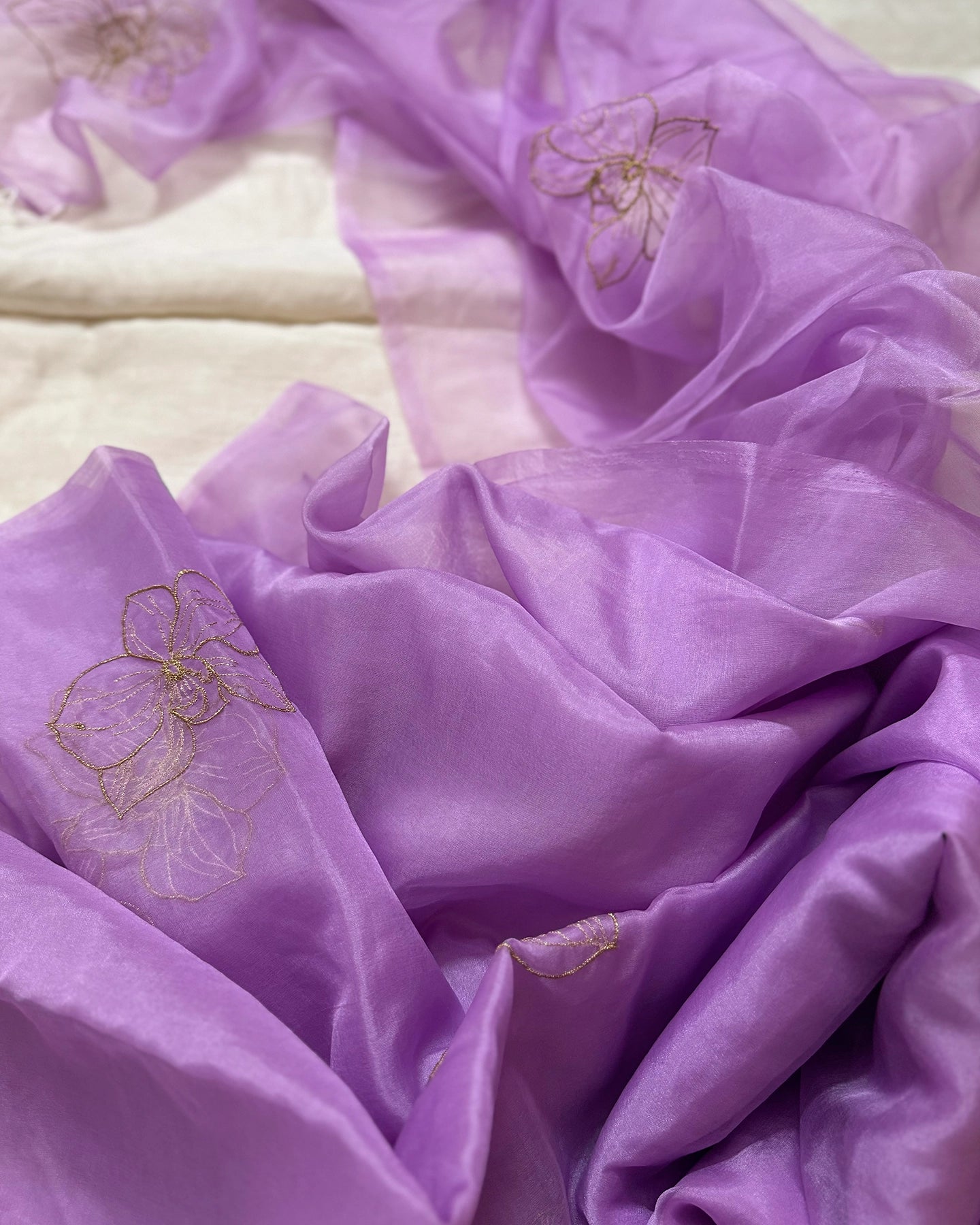 Lavender Blush Saree