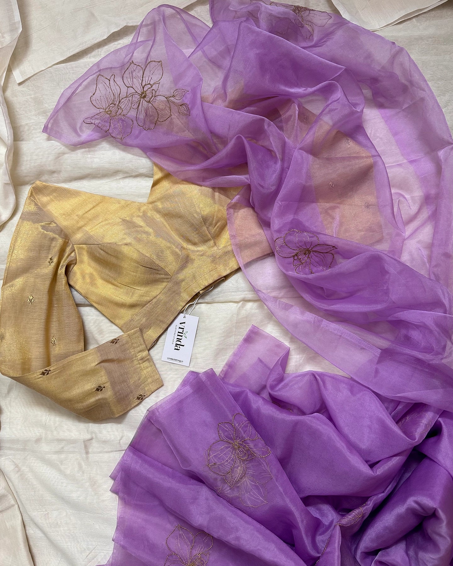Lavender Blush Saree