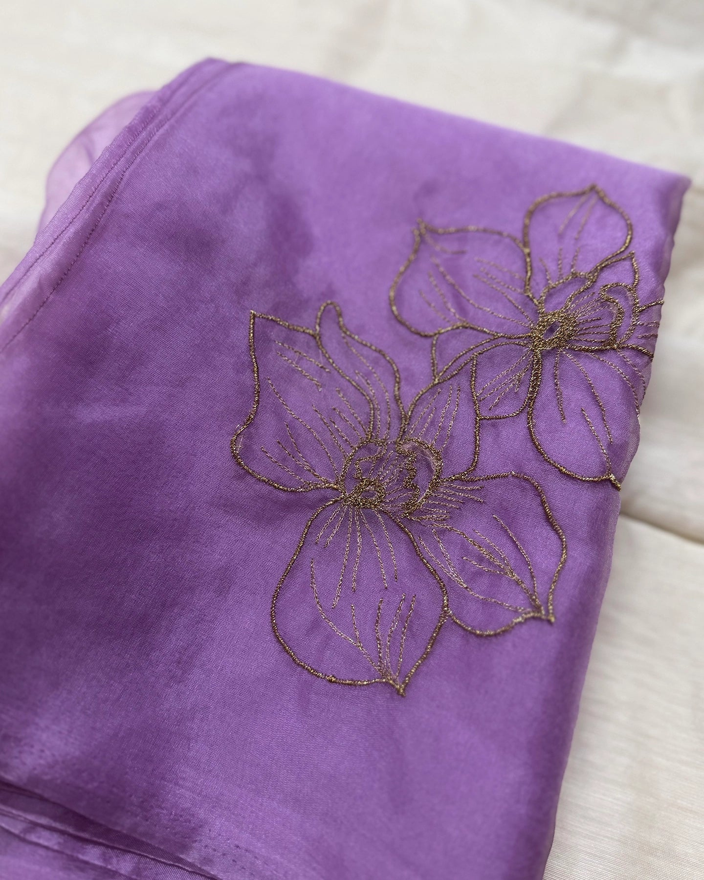 Lavender Blush Saree