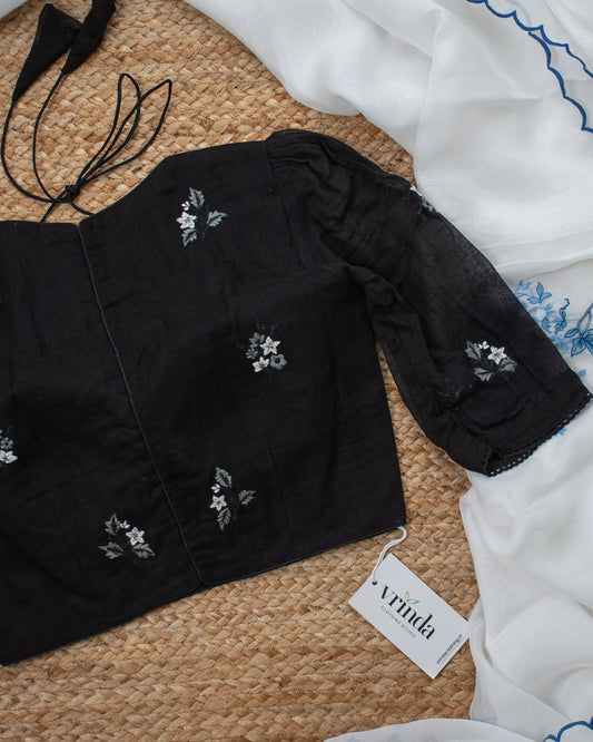 Madhulata Black Blouse