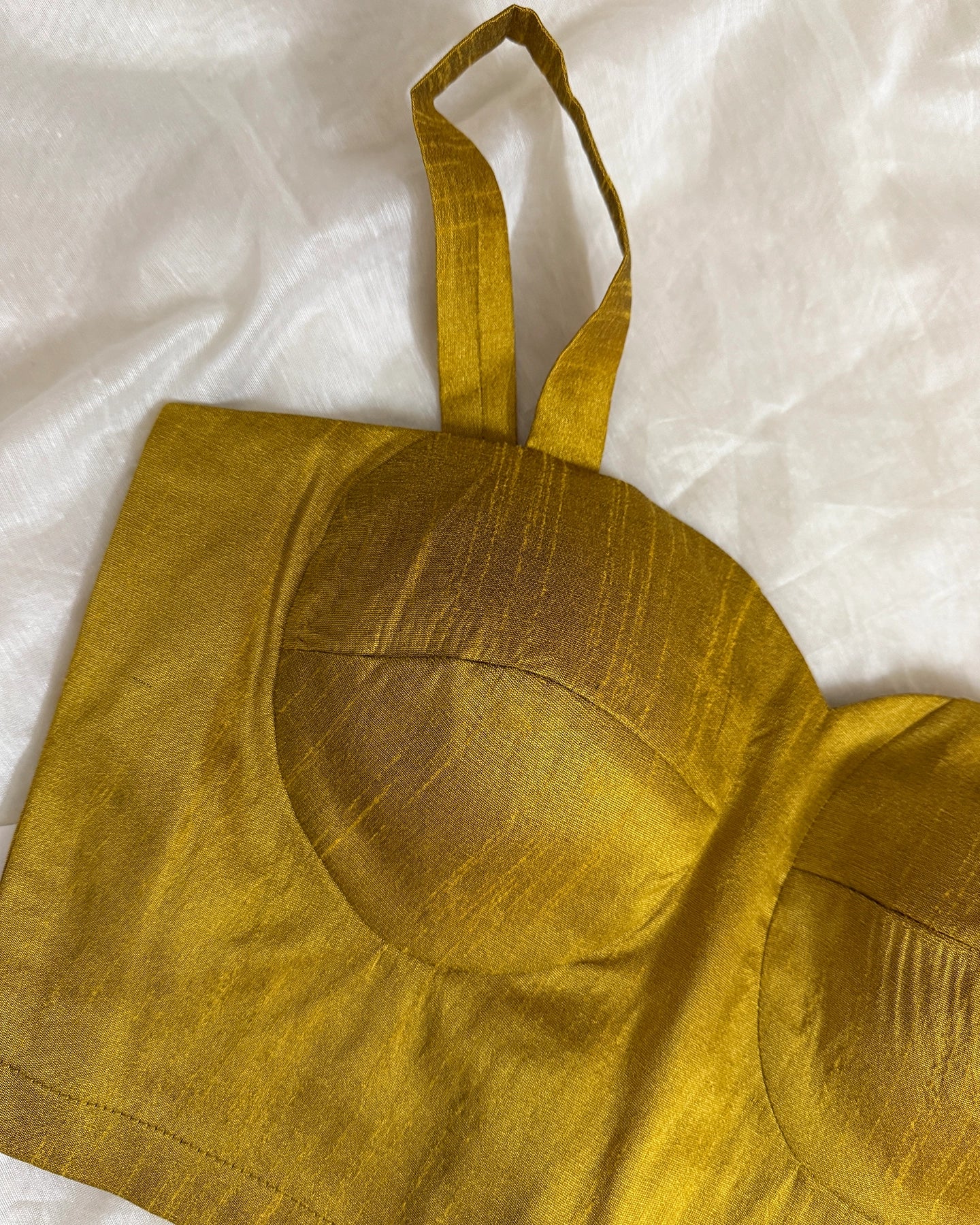 Mustard Corset Blouse