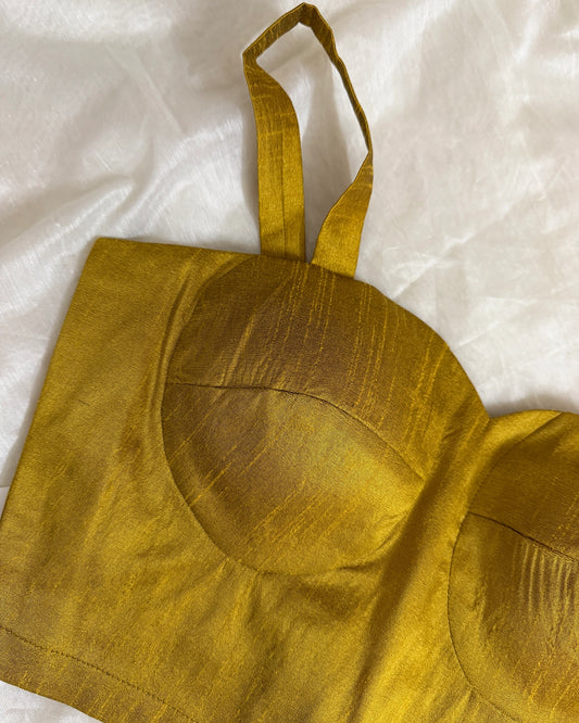 Mustard Corset Blouse
