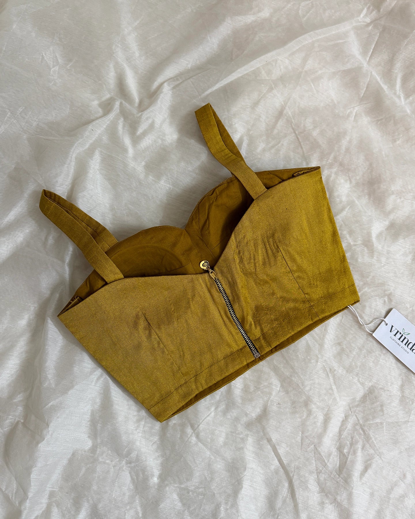 Mustard Corset Blouse
