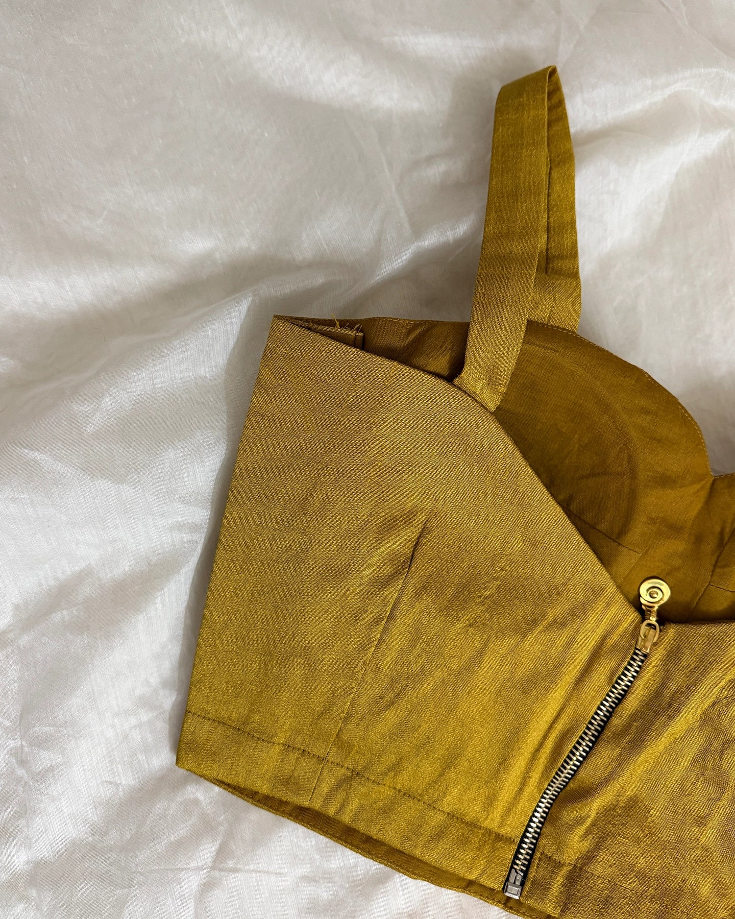 Mustard Corset Blouse