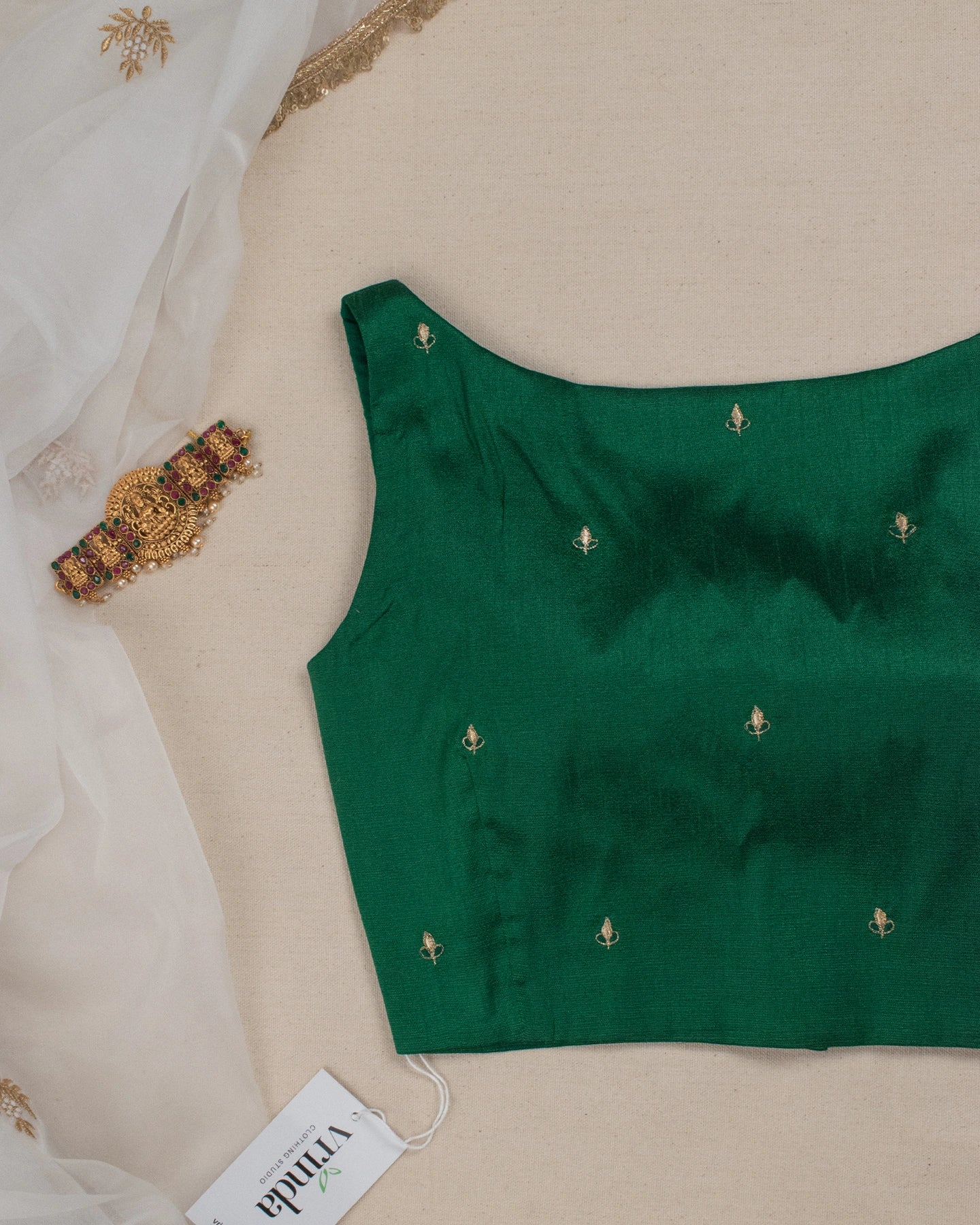 Nayantara Green Blouse