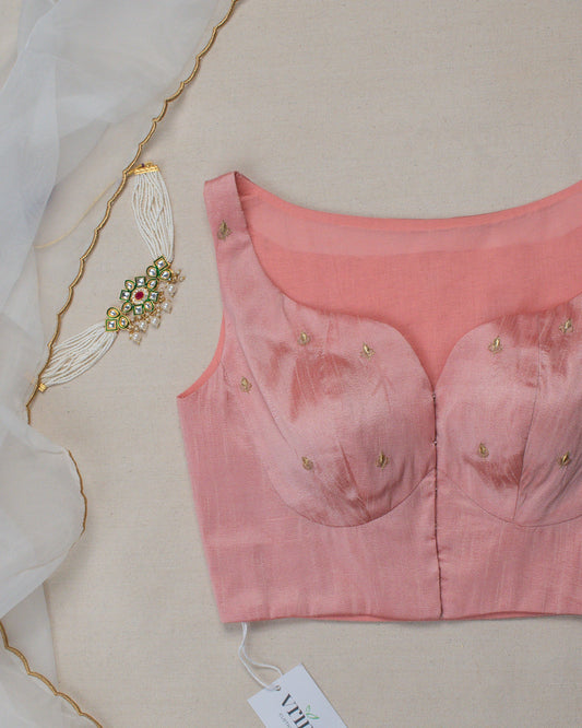 Nayantara Peach Blouse