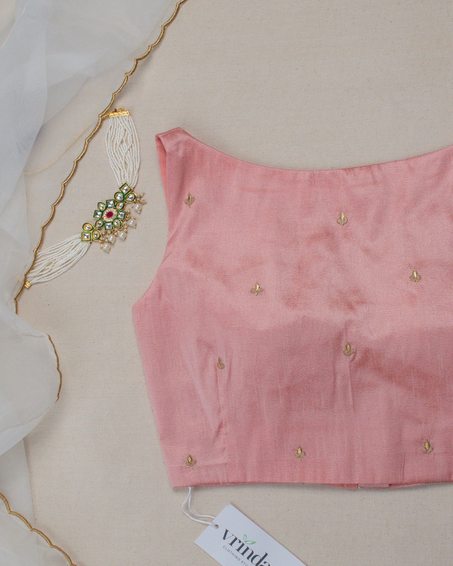 Nayantara Peach Blouse