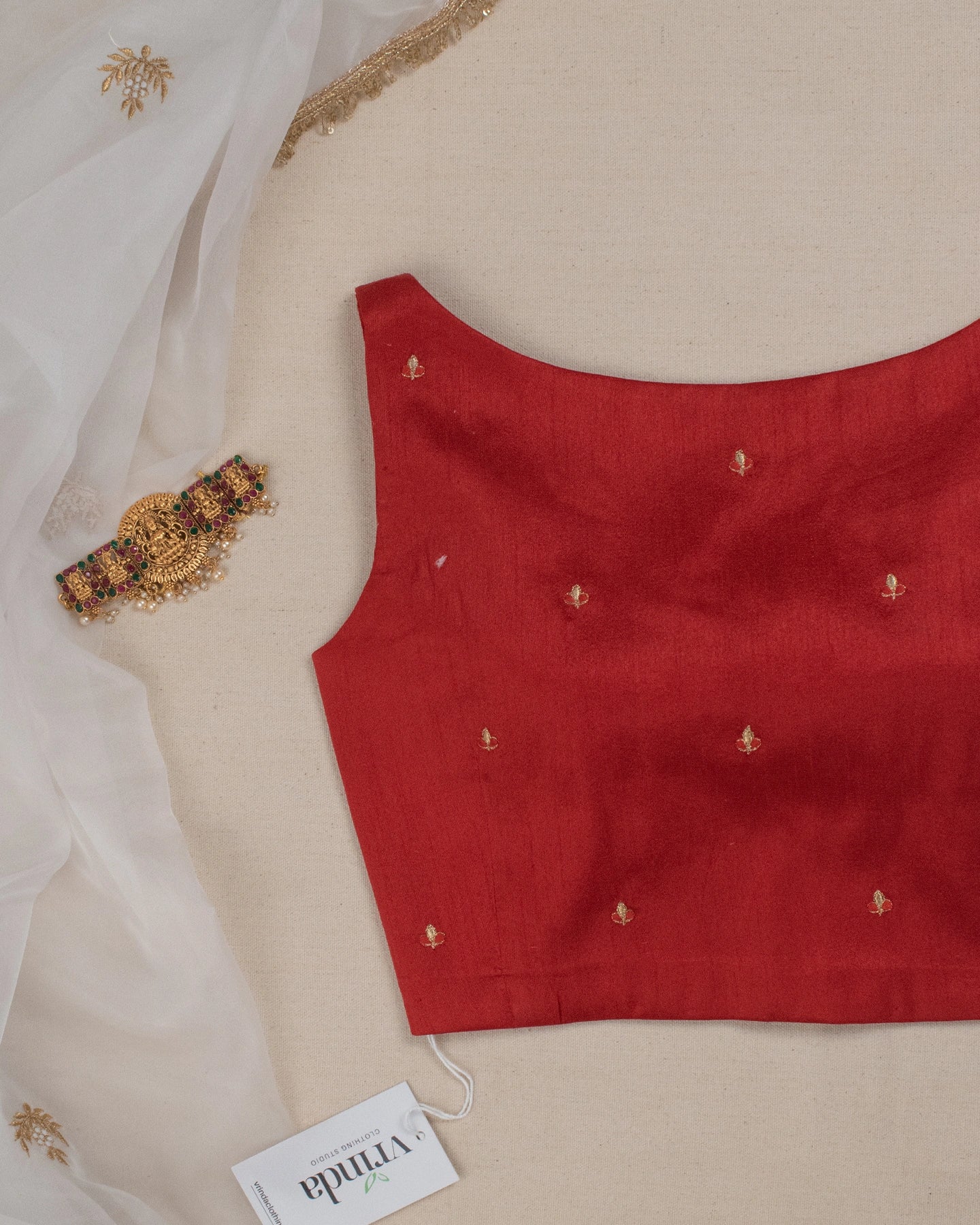 Nayantara Red Blouse