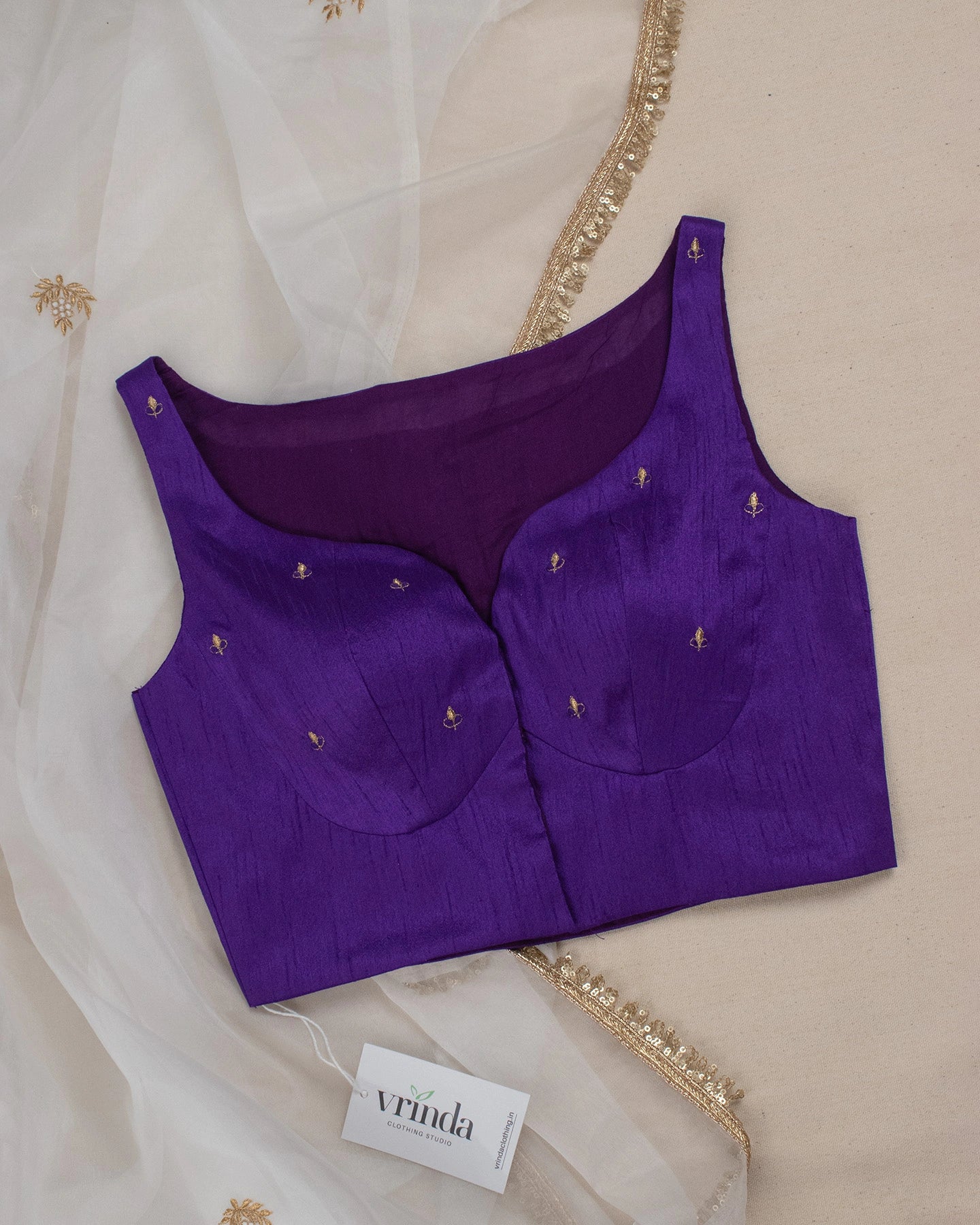 Nayantara Purple Blouse